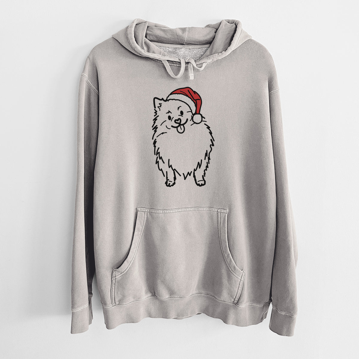 Jolly Pomeranian - Fern - Unisex Pigment Dyed Hoodie
