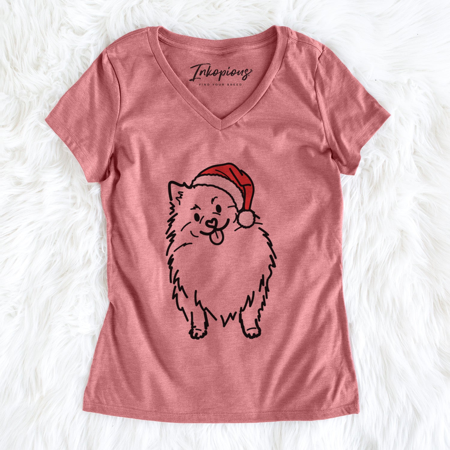 Jolly Pomeranian - Fern - Women's Perfect V-neck Shirt