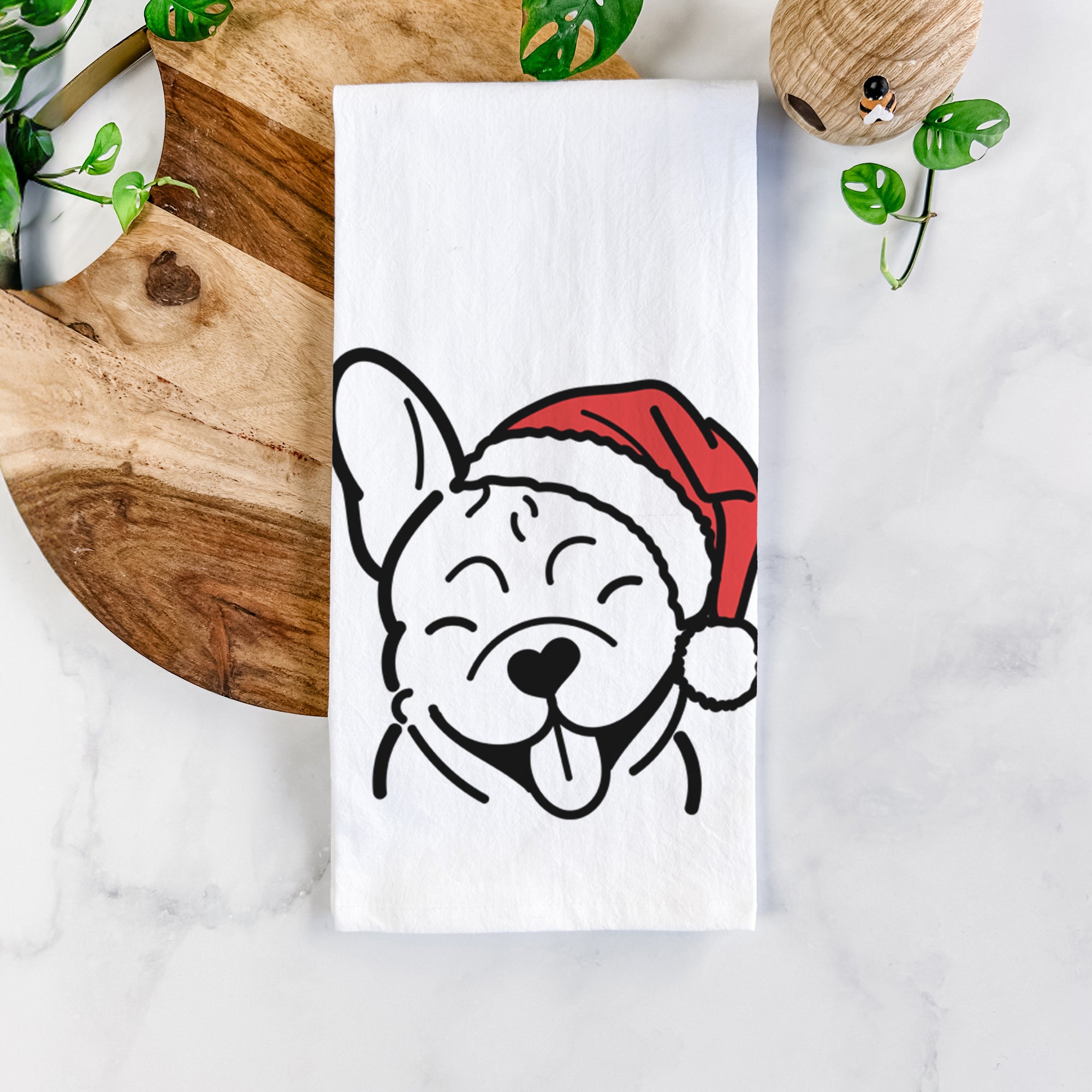 Jolly French Bulldog - Tea Towel