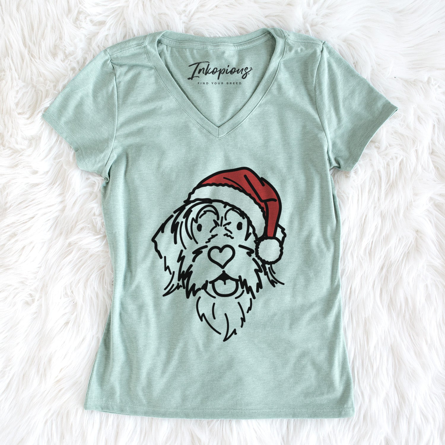 Jolly Wirehaird Pointing Griffon - Gary - Women's Perfect V-neck Shirt