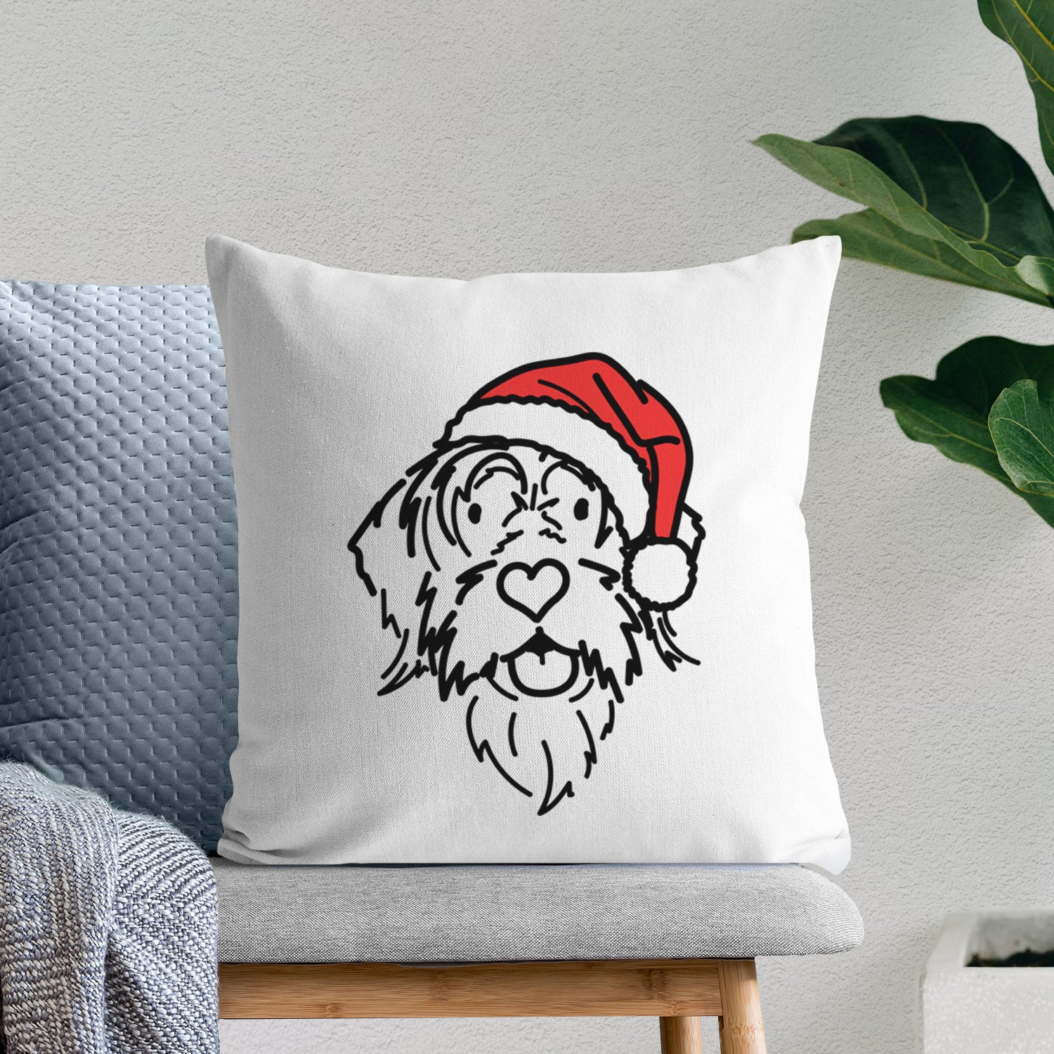 Love Always Wirehaird Pointing Griffon - Gary -  Throw Pillow Cover