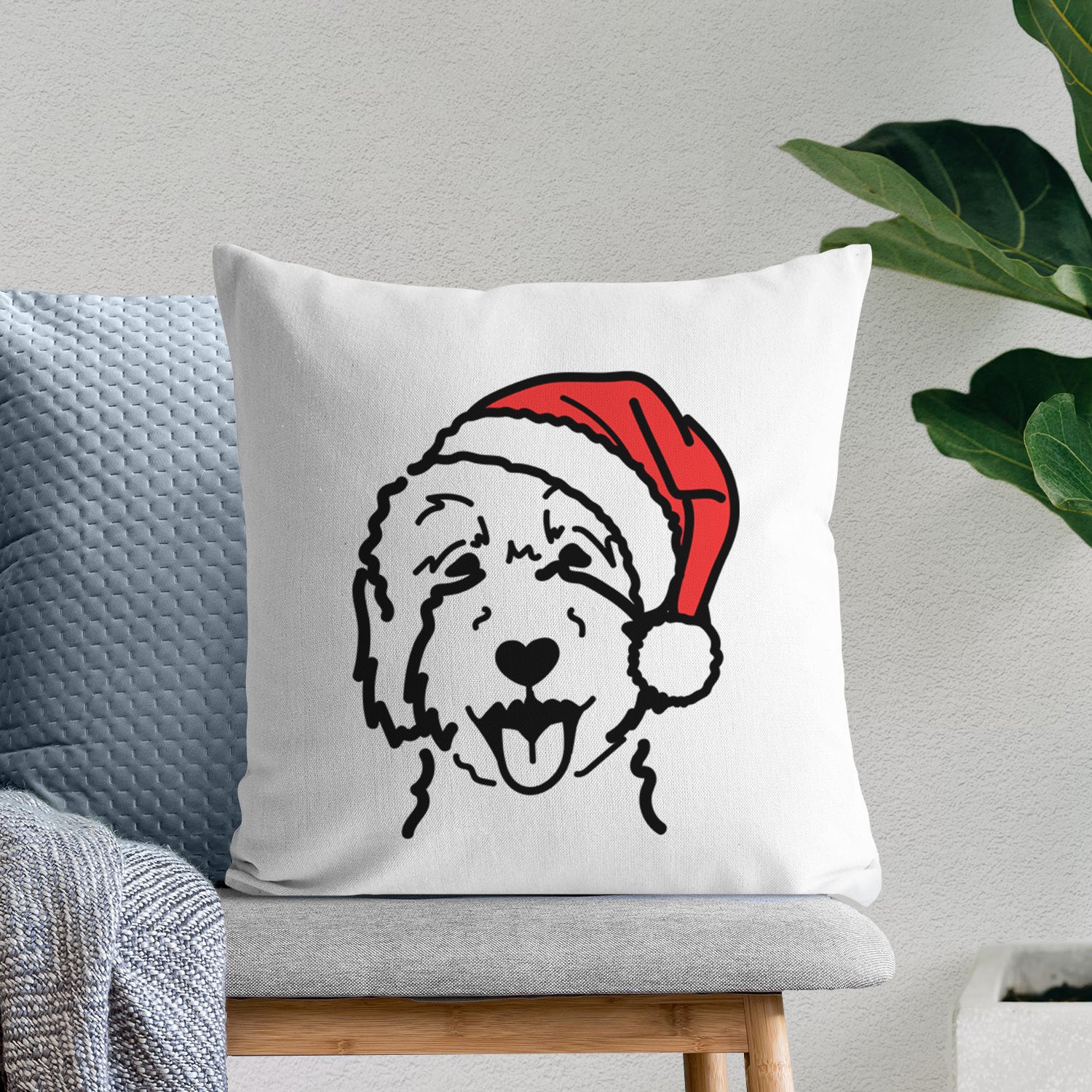 Love Always Goldendoodle 2 - Throw Pillow Cover