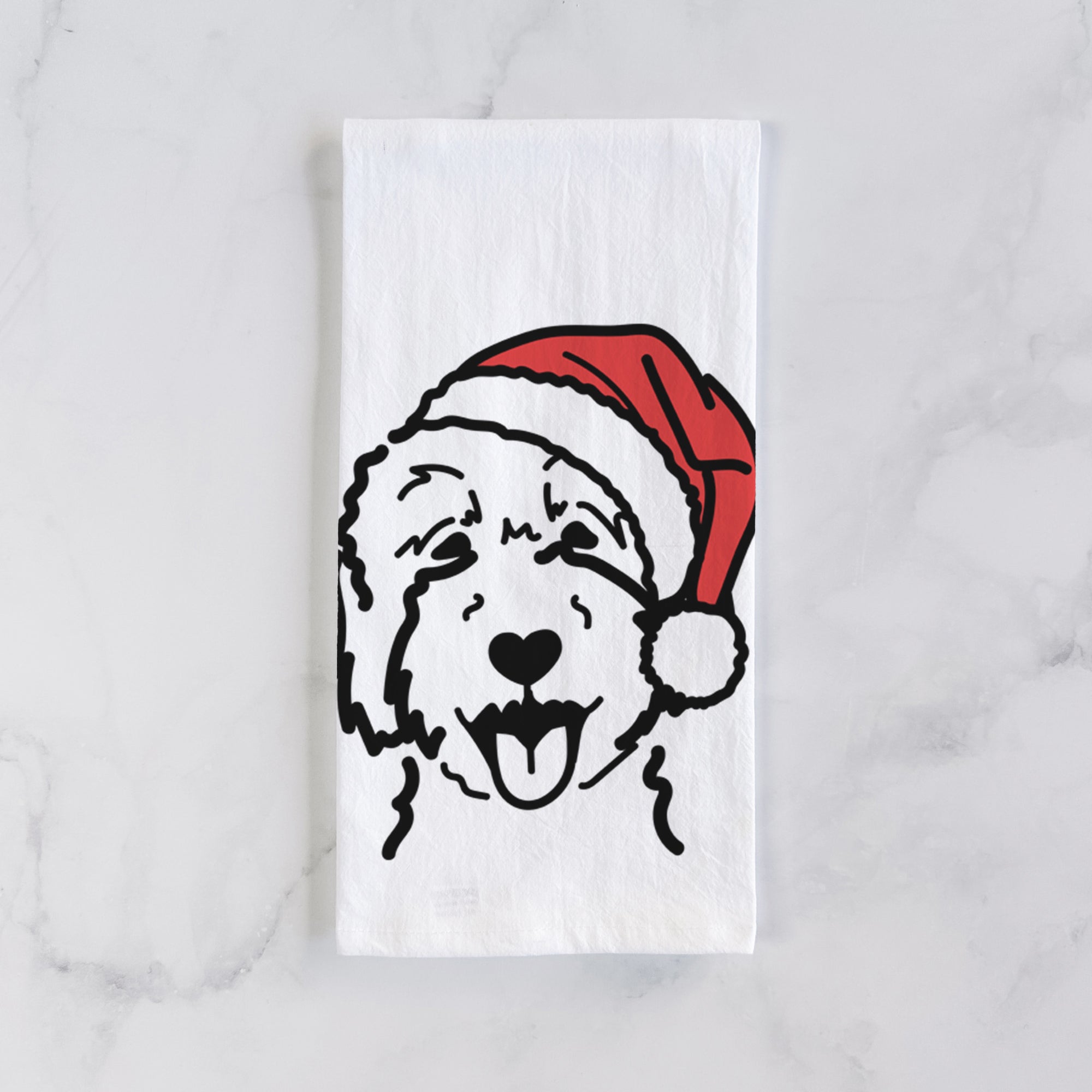 Jolly Goldendoodle 2 - Tea Towel