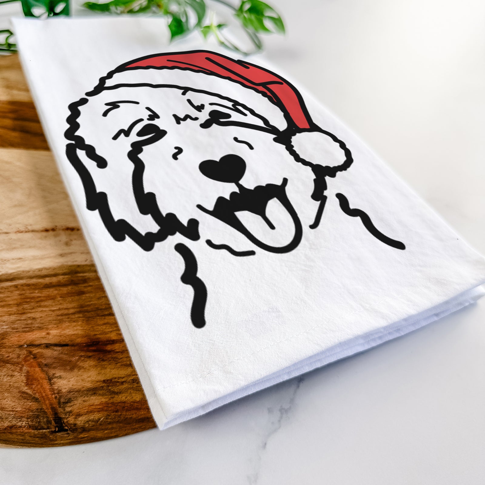 Jolly Goldendoodle 2 - Tea Towel