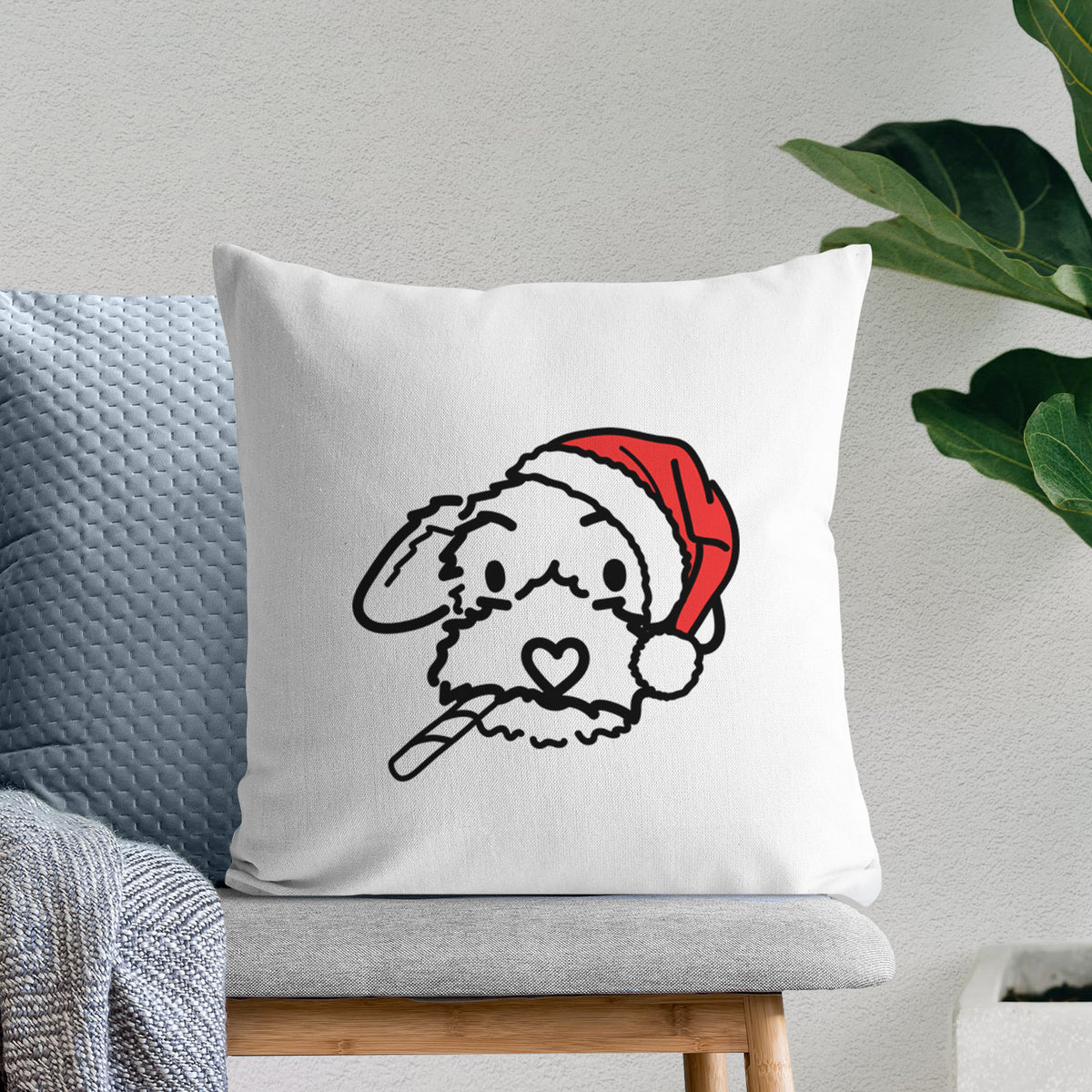 Love Always Poodle Mix - Gomer -  Throw Pillow Cover