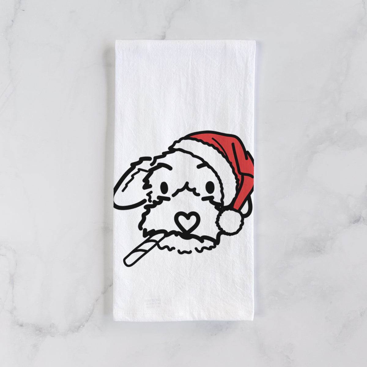 Jolly Poodle Mix - Gomer - Tea Towel