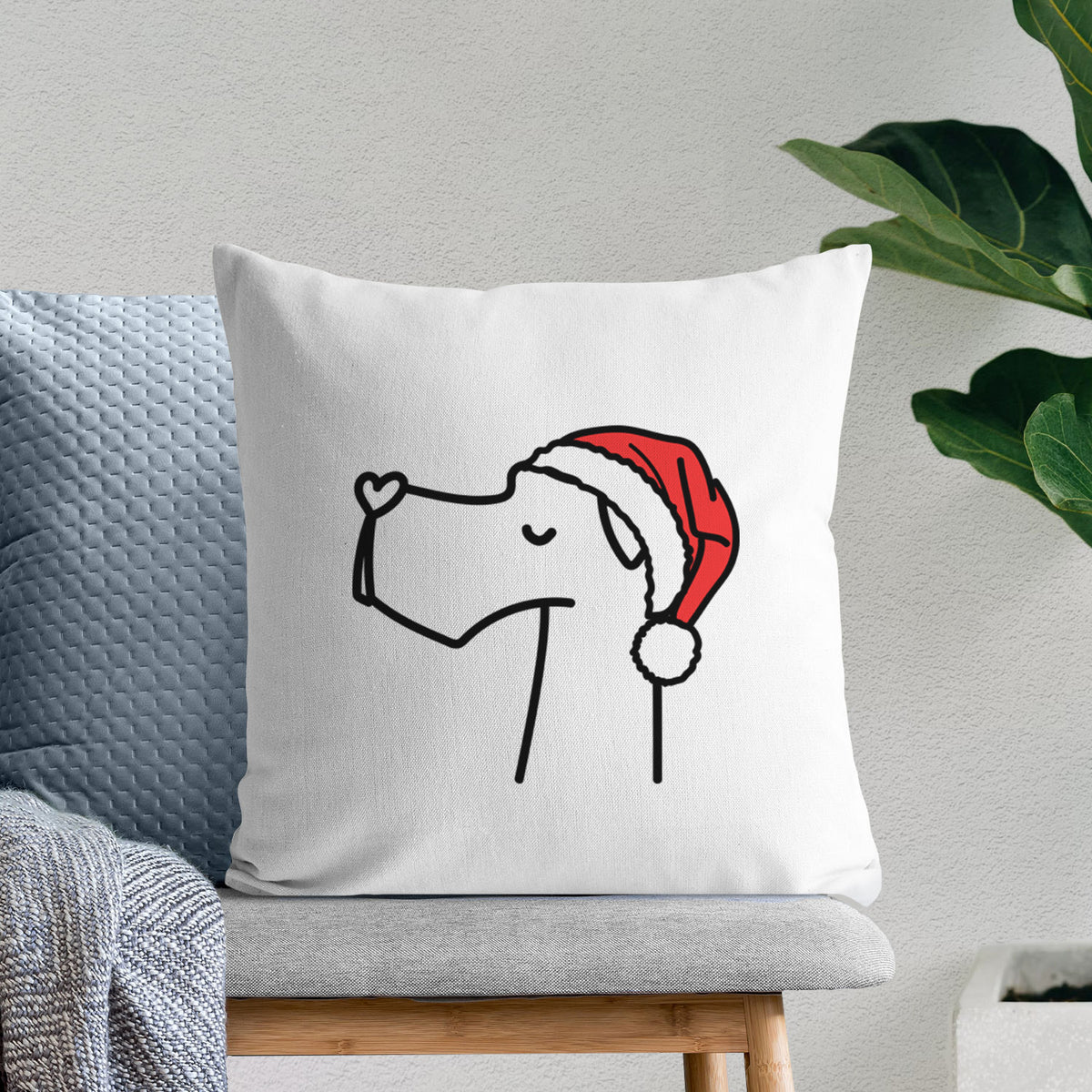 Love Always Great Dane - Throw Pillow Cover