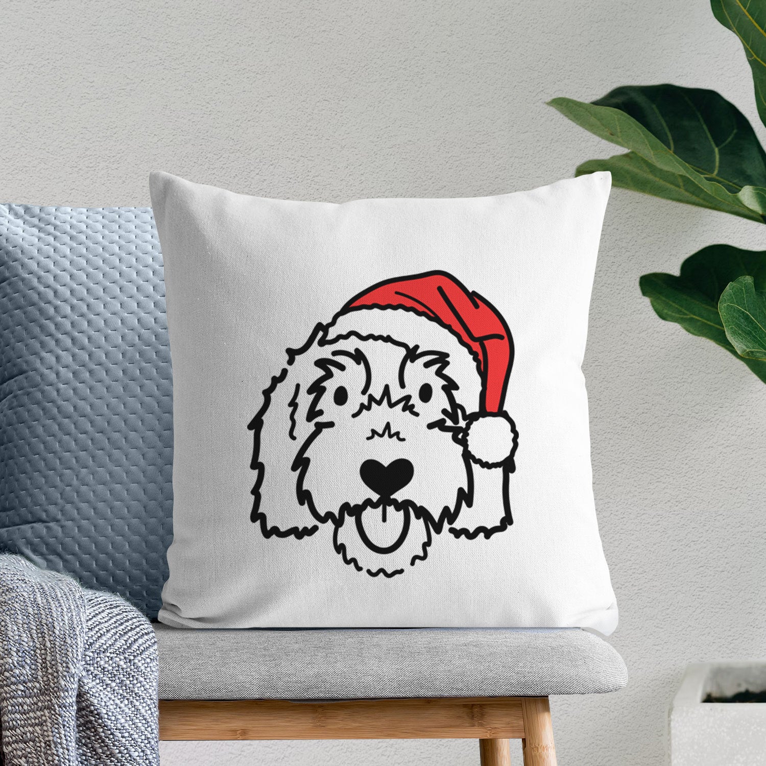 Love Always Goldendoodle - Gus -  Throw Pillow Cover