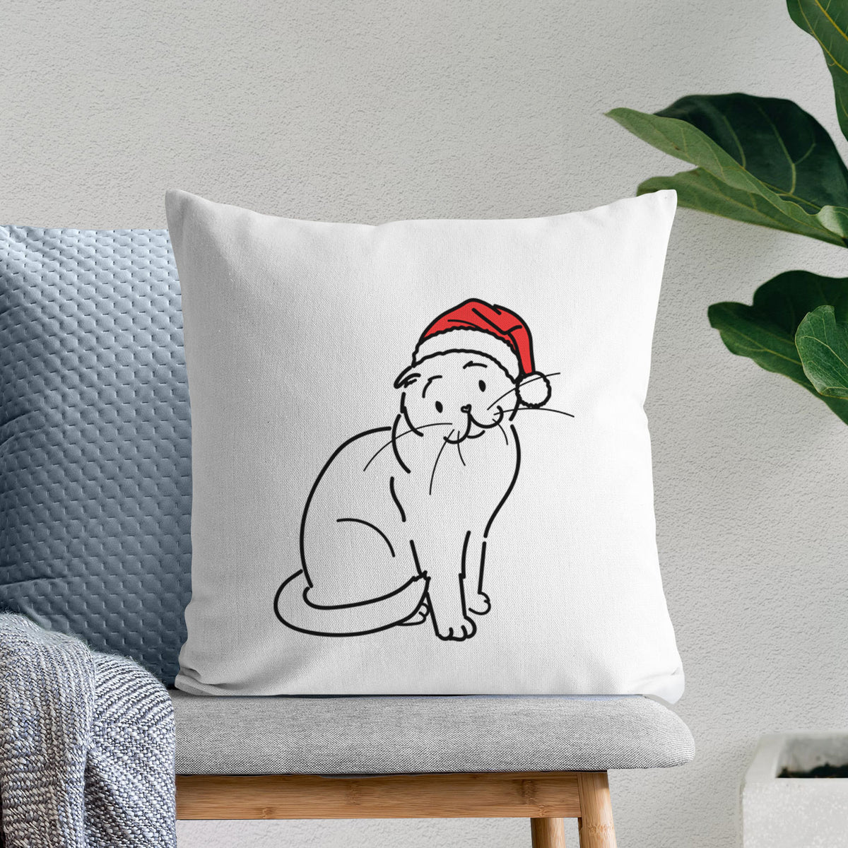 Love Always Scottish Fold Cat - Hank -  Throw Pillow Cover