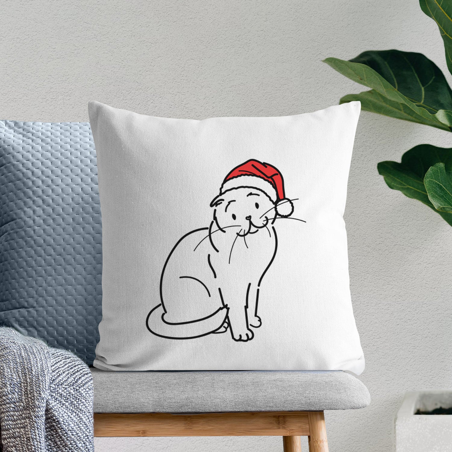 Love Always Scottish Fold Cat - Hank -  Throw Pillow Cover