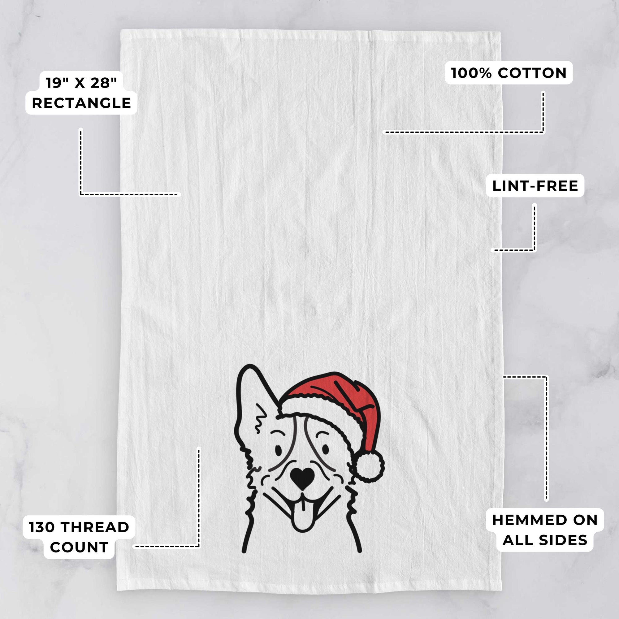 Jolly Heeler - Tea Towel