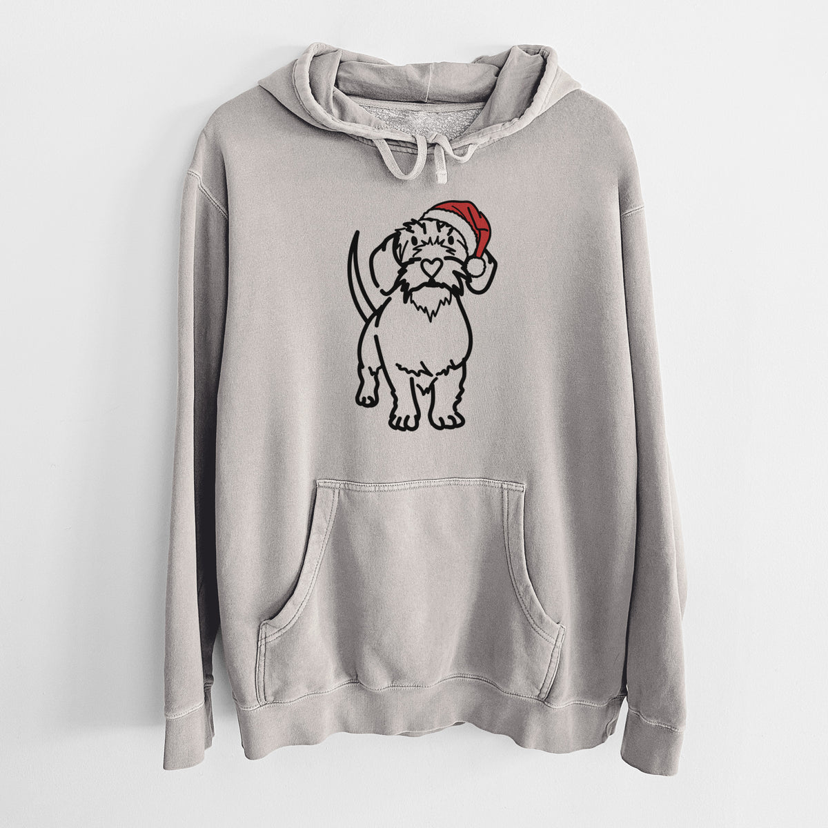Jolly Wire Dachshund - Henry - Unisex Pigment Dyed Hoodie