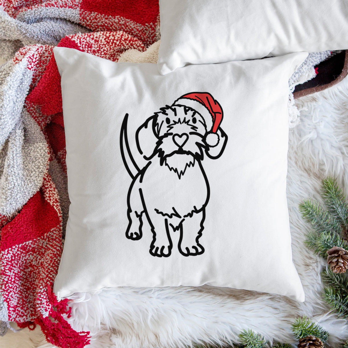 Love Always Wire Dachshund - Henry -  Throw Pillow Cover