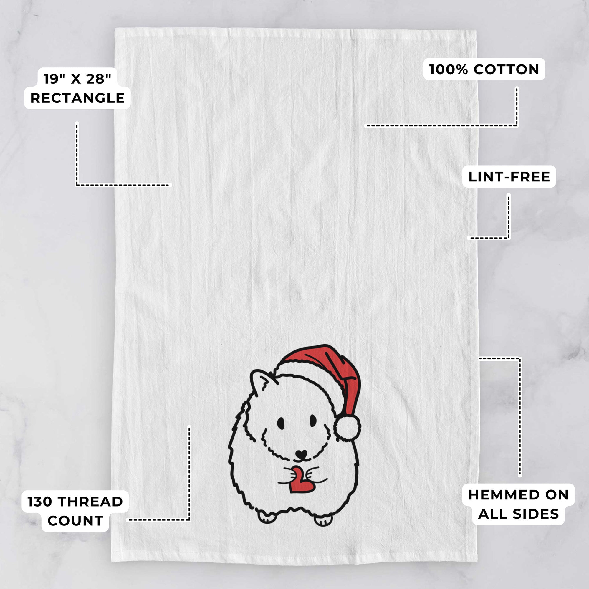 Jolly Hamster - Hilga - Tea Towel