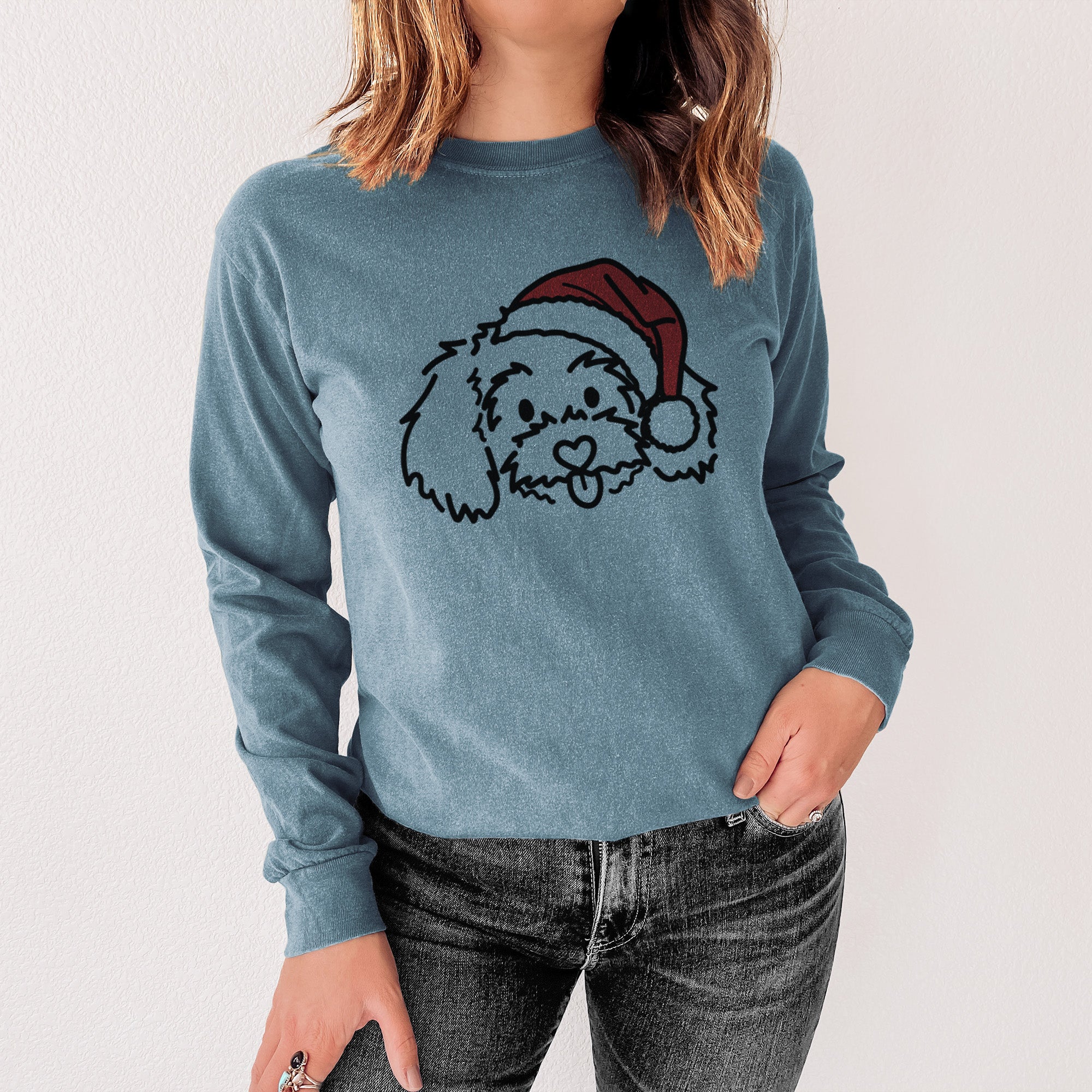 Jolly Maltipoo - Holly - Heavyweight 100% Cotton Long Sleeve