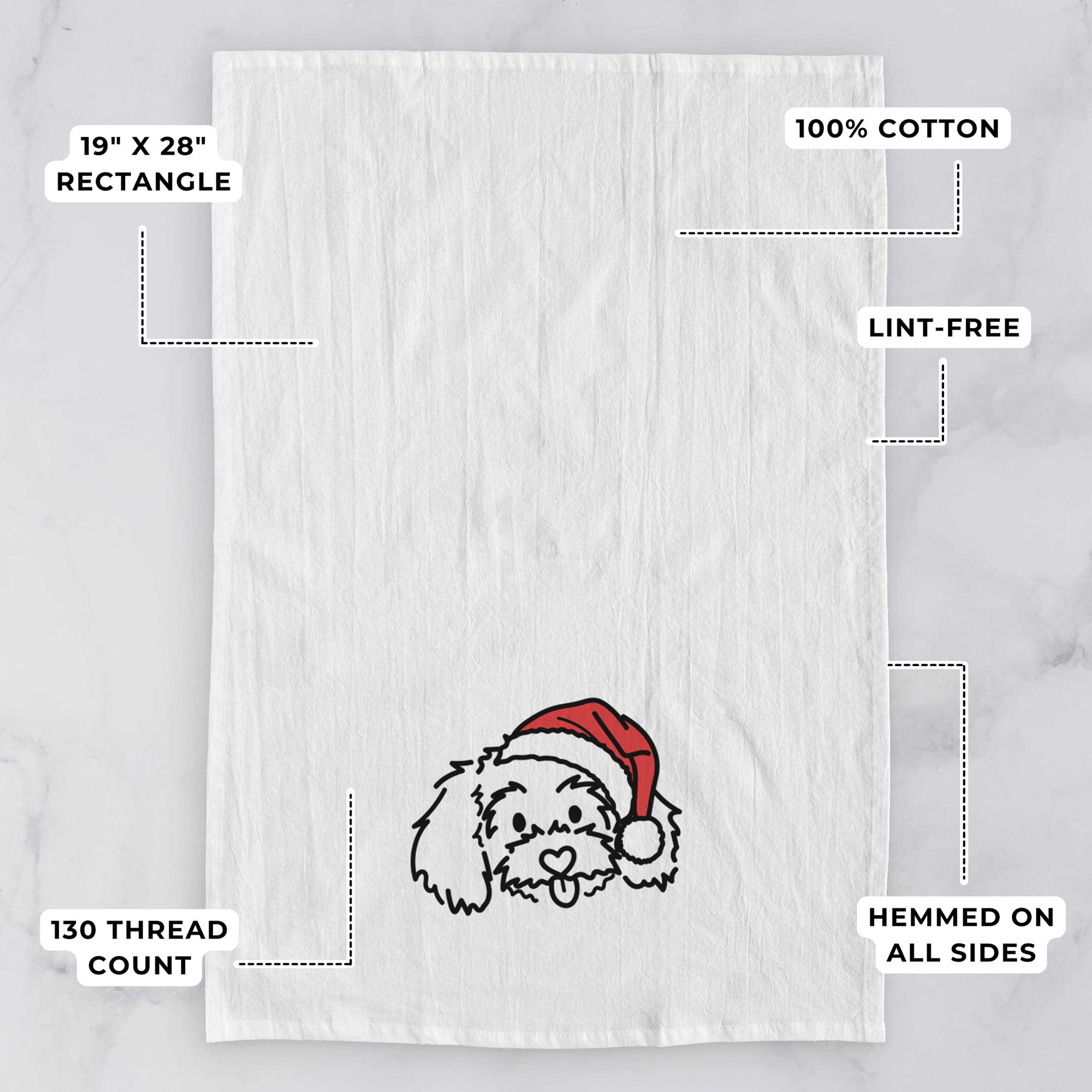 Jolly Maltipoo - Holly - Tea Towel