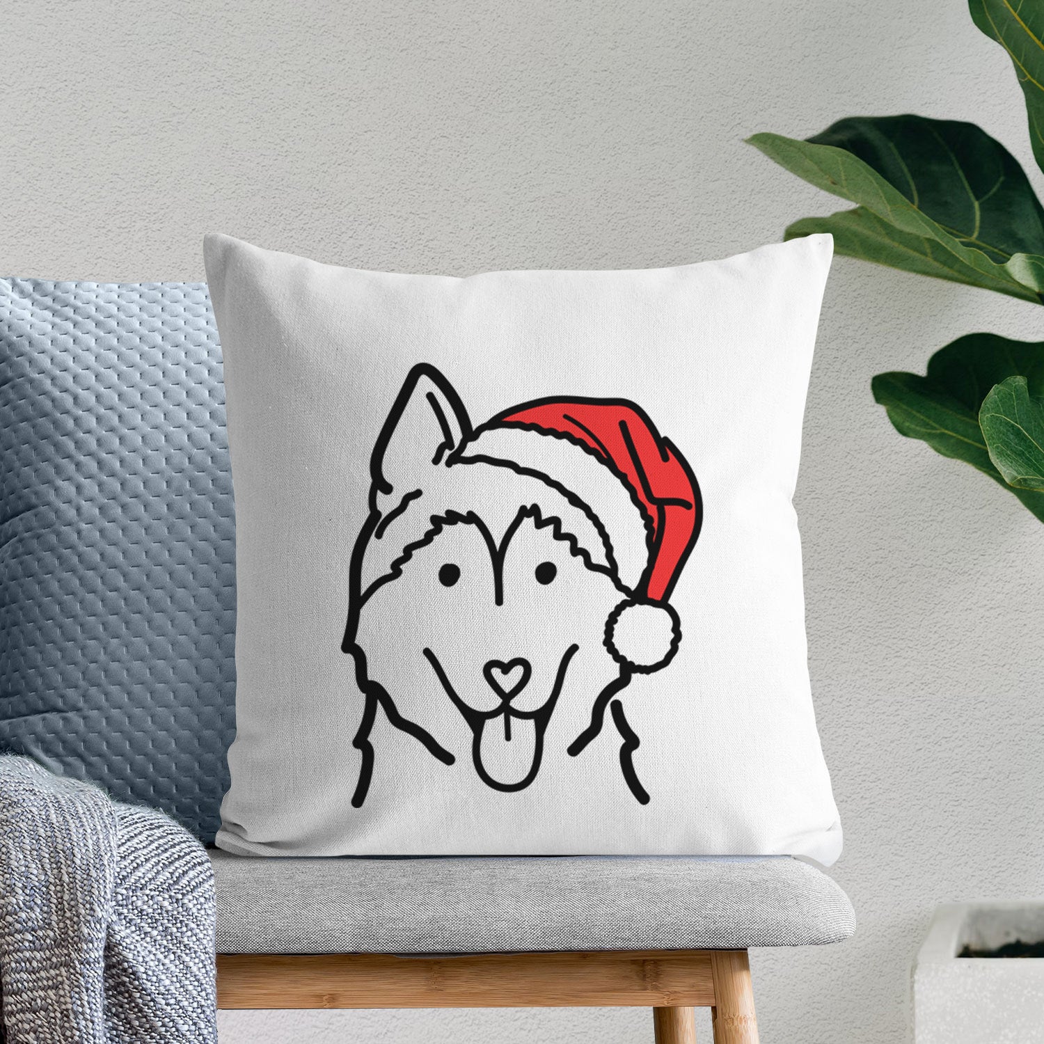 Love Always Siberian Husky - Throw Pillow Cover