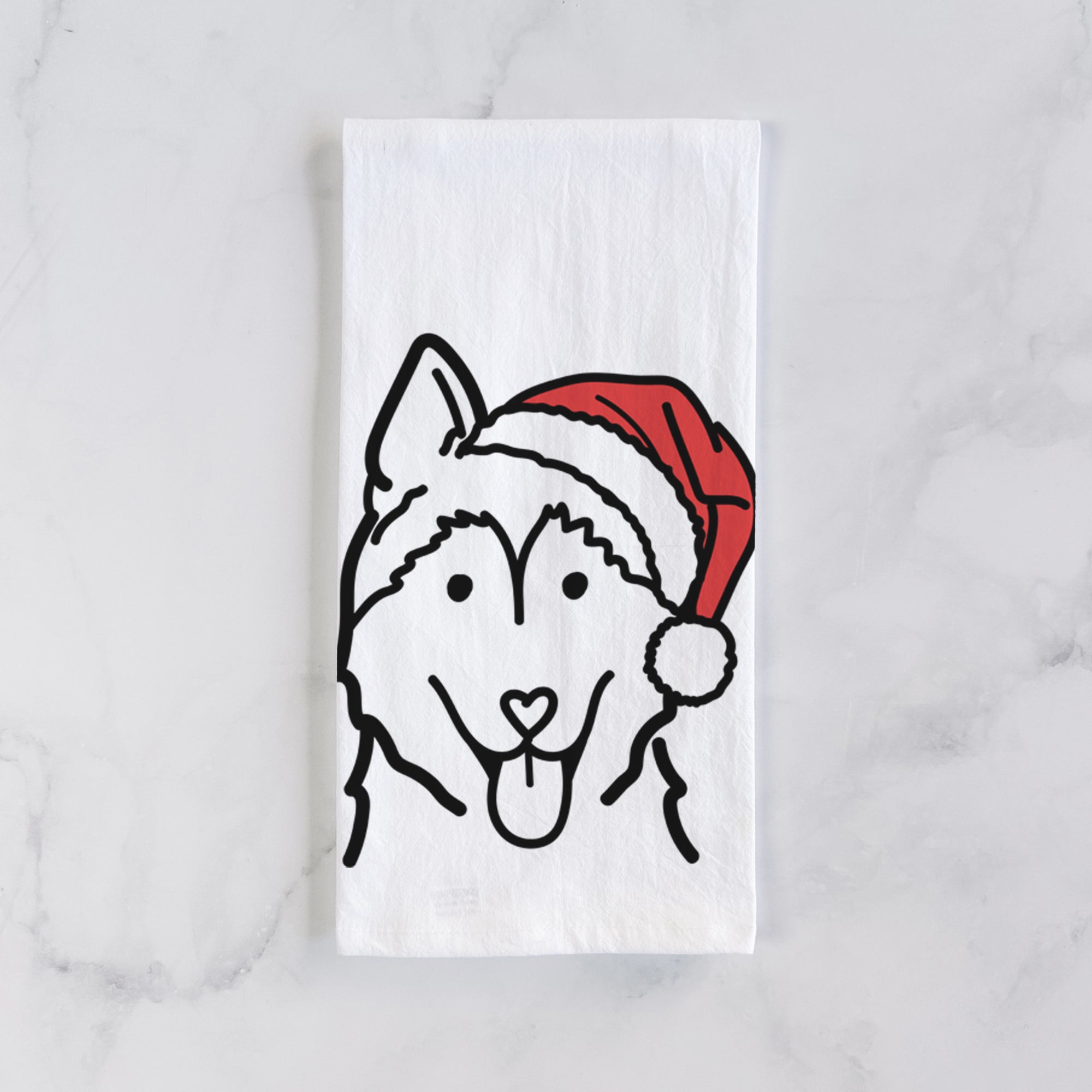 Jolly Siberian Husky - Tea Towel