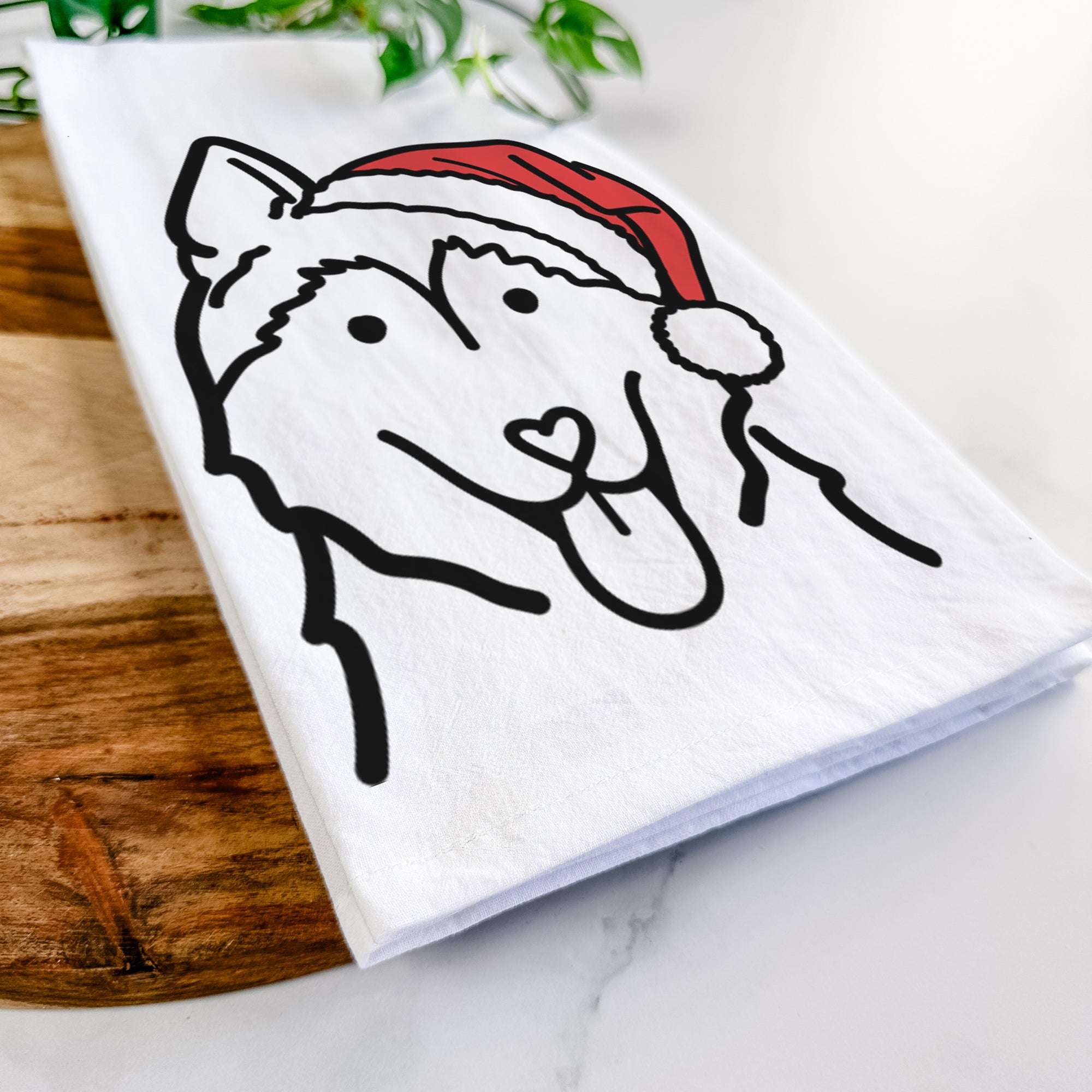 Jolly Siberian Husky - Tea Towel