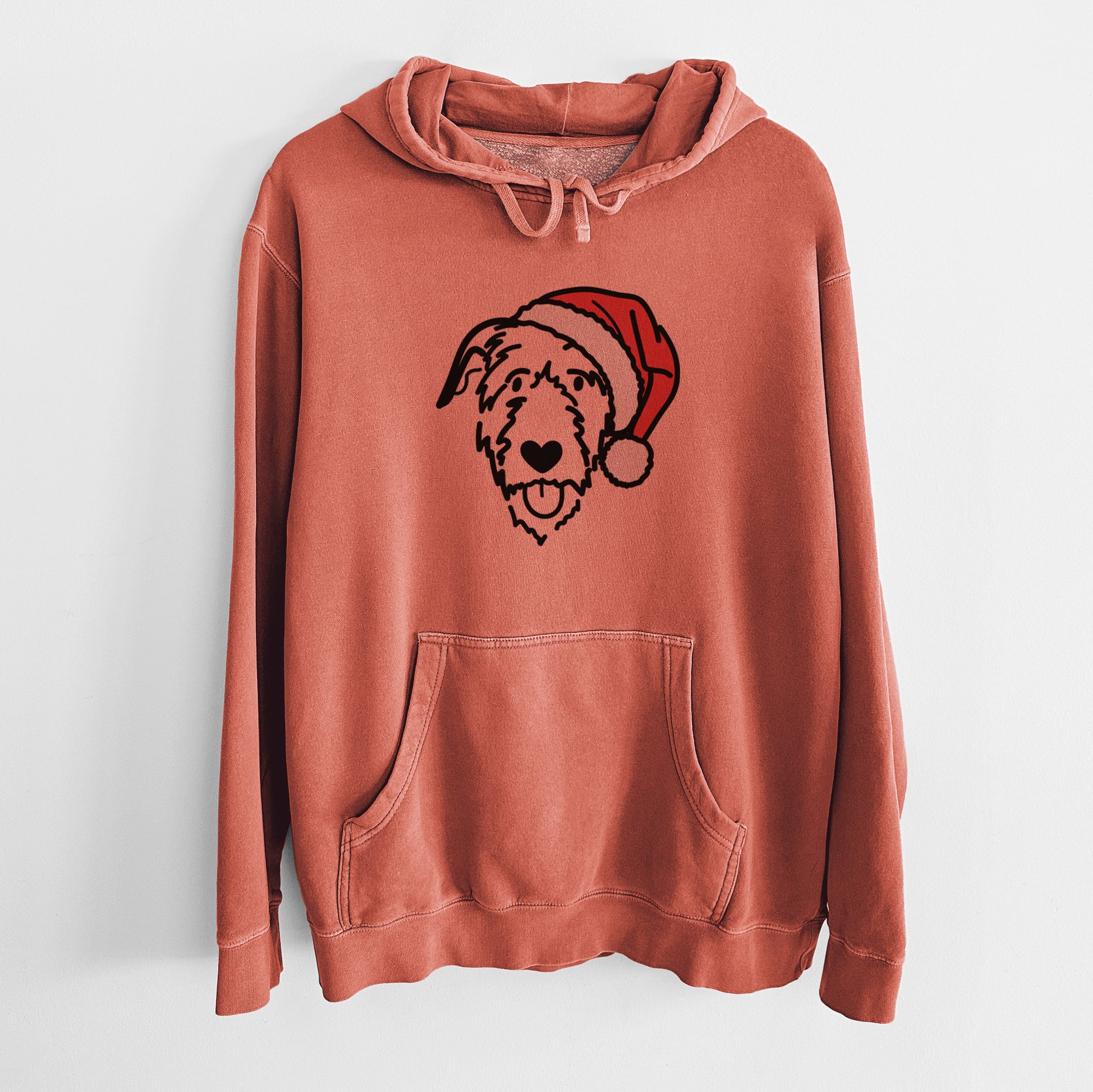 Jolly Irish Wolfhound - Unisex Pigment Dyed Hoodie