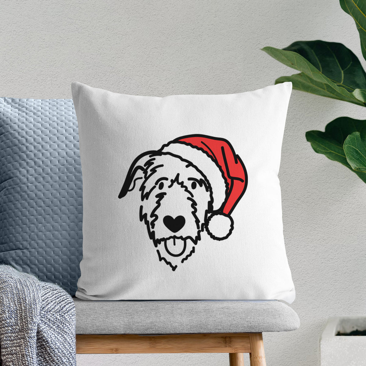 Love Always Irish Wolfhound - Throw Pillow Cover