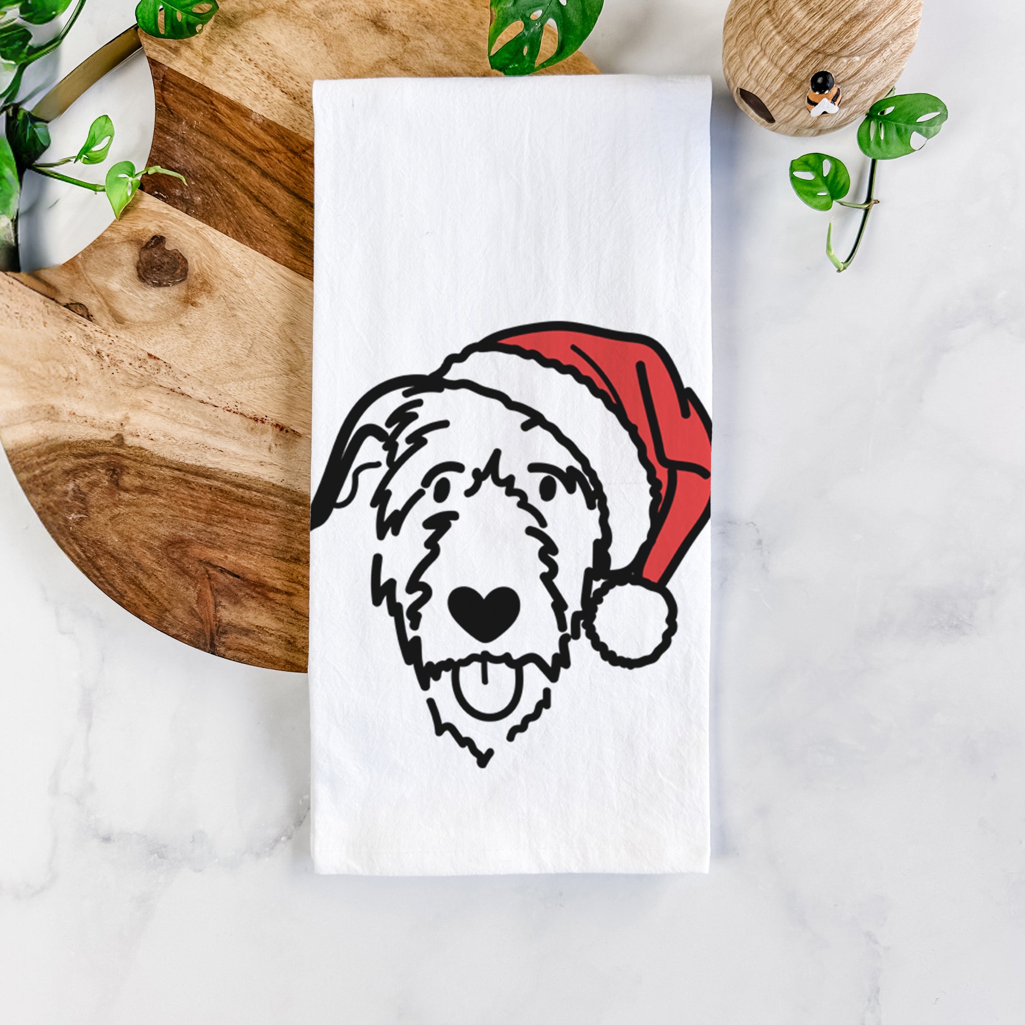 Jolly Irish Wolfhound - Tea Towel