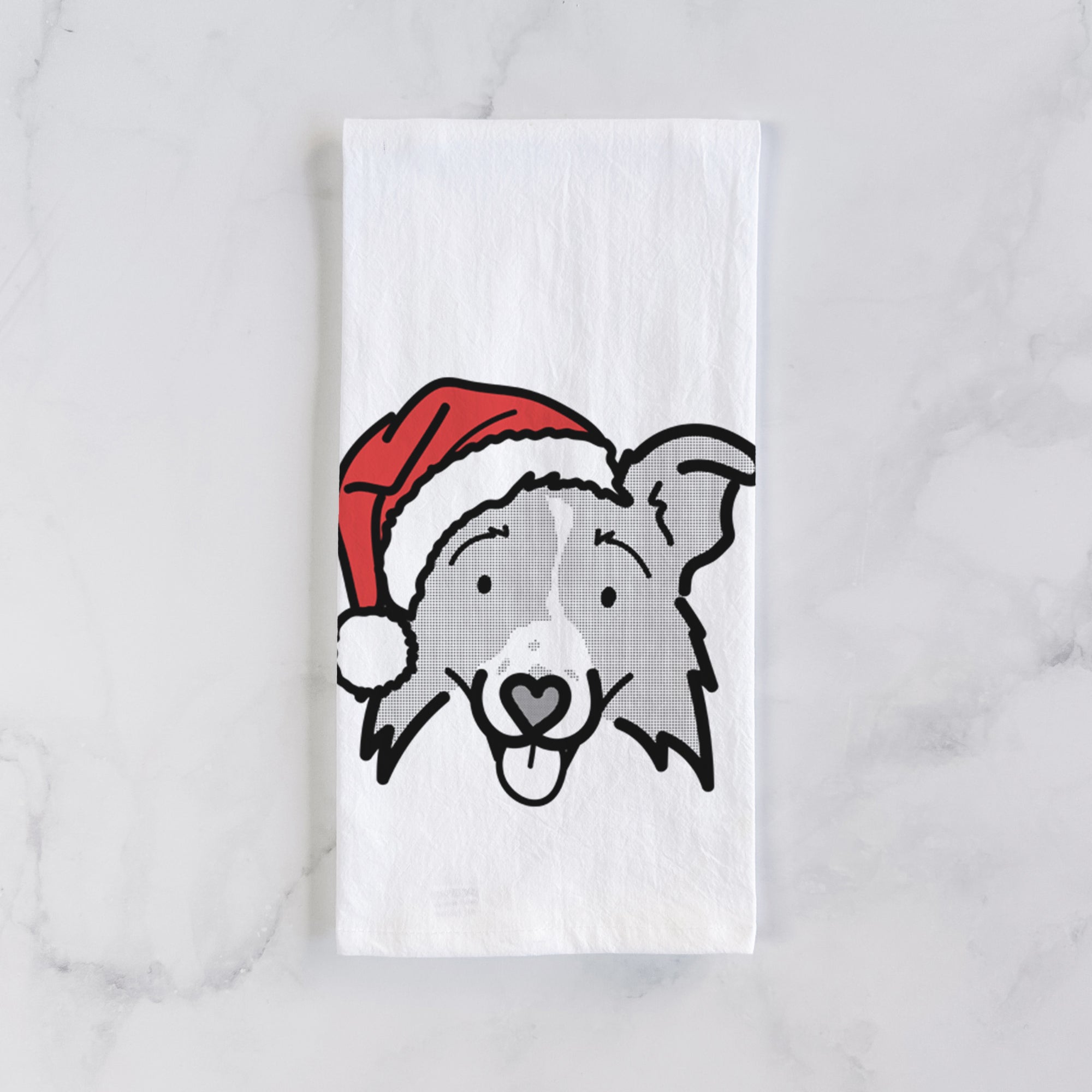 Jolly Border Collie 2.0 - Jam - Tea Towel