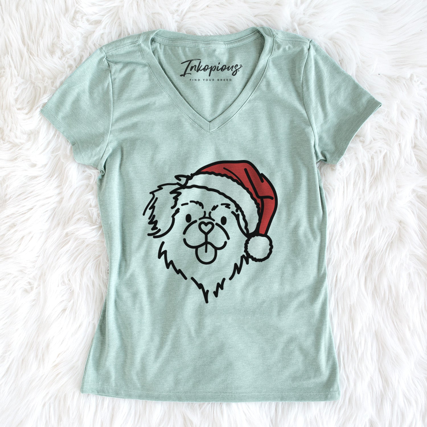Jolly Tibetan Spaniel - Jiji - Women's Perfect V-neck Shirt