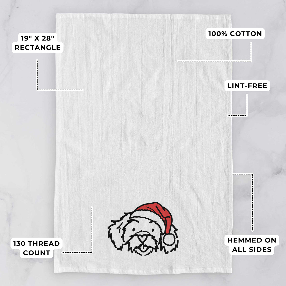 Jolly Peekapoo - Jo Jo - Tea Towel