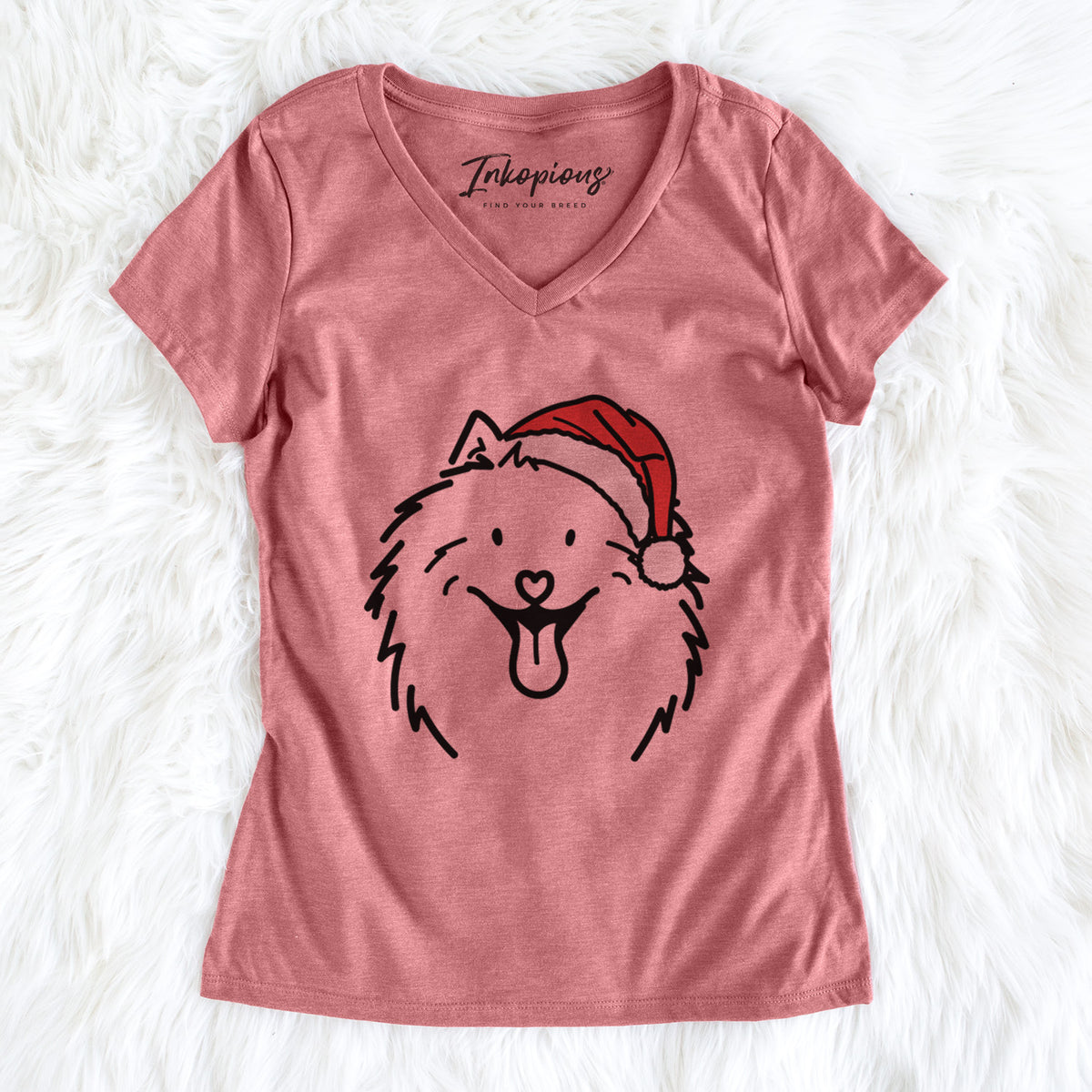 Jolly Samoyed - Johnny - Women's Perfect V-neck Shirt