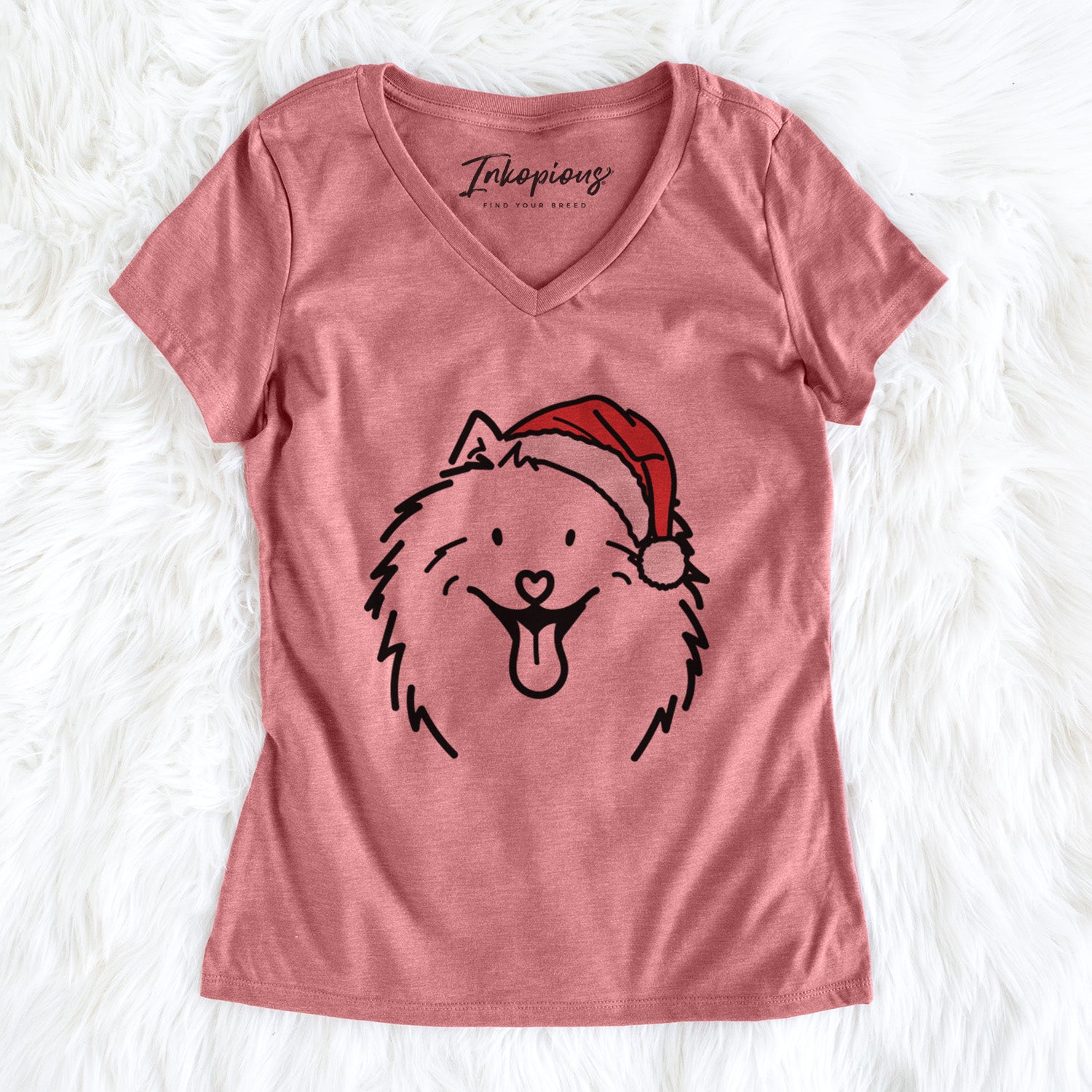 Jolly Samoyed - Johnny - Women's Perfect V-neck Shirt