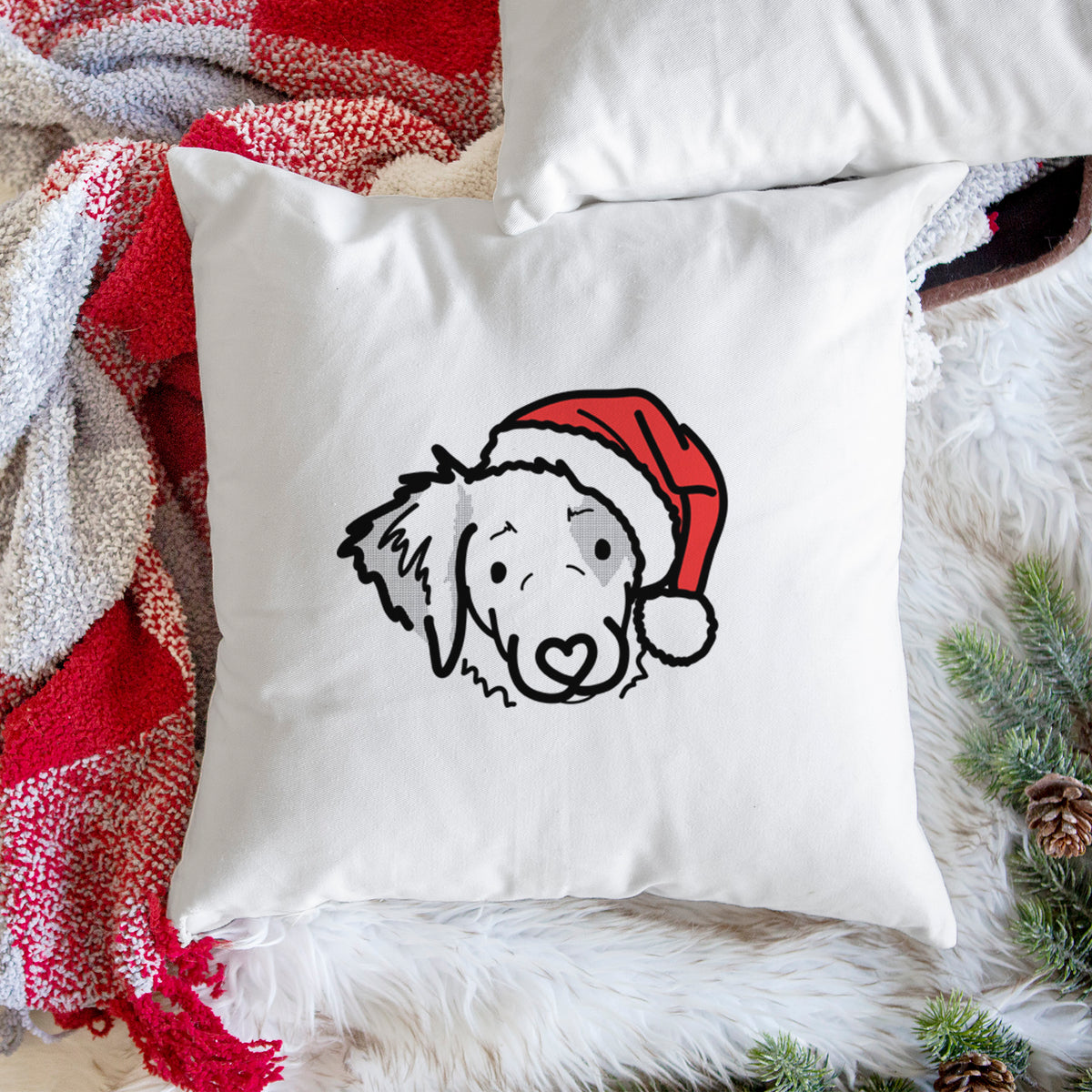 Love Always Brittany Spaniel - Kiva -  Throw Pillow Cover