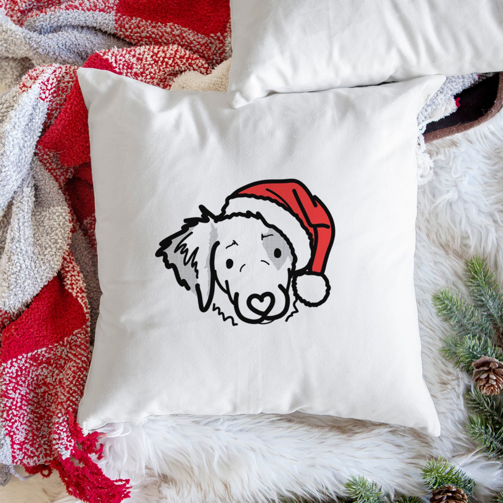 Love Always Brittany Spaniel - Kiva -  Throw Pillow Cover