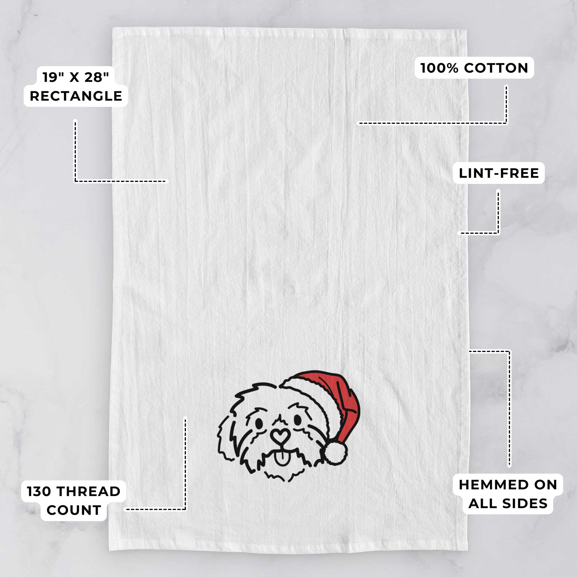 Jolly Shih Tzu - Leo - Tea Towel