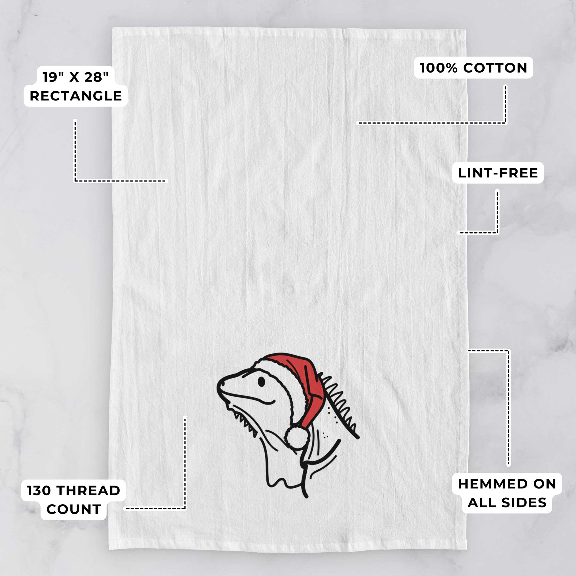 Jolly Iguana - Louie - Tea Towel