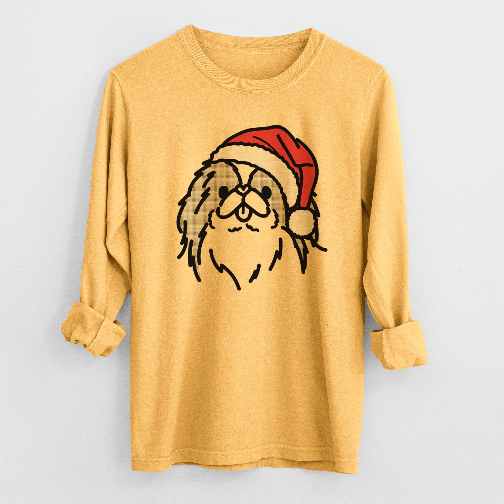 Jolly Japanese Chin - Macha - Heavyweight 100% Cotton Long Sleeve