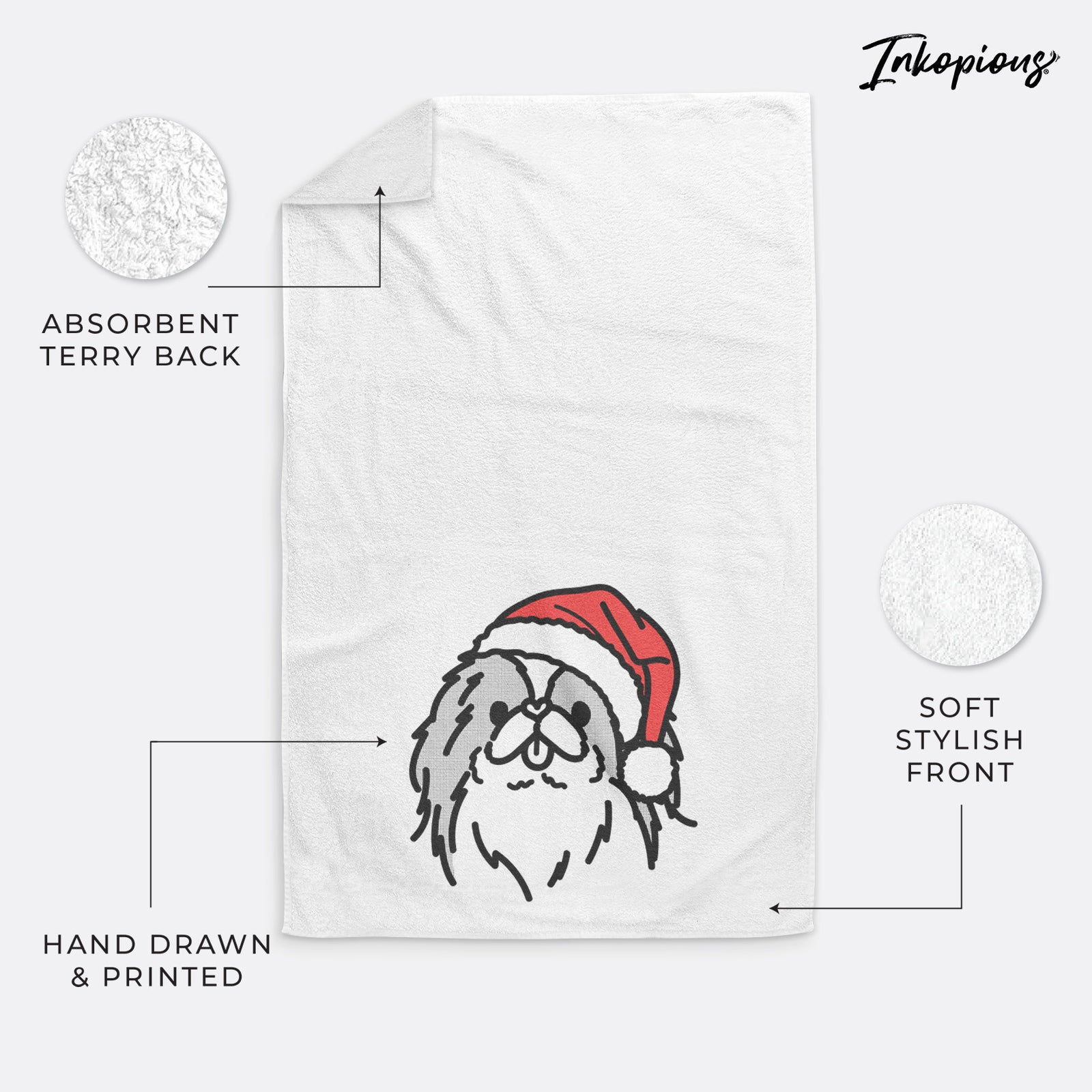 Jolly Japanese Chin - Macha - Decorative Hand Towel