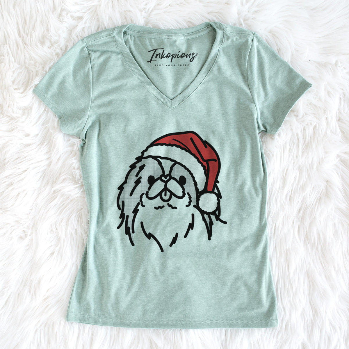 Jolly Japanese Chin - Macha - Women's Perfect V-neck Shirt