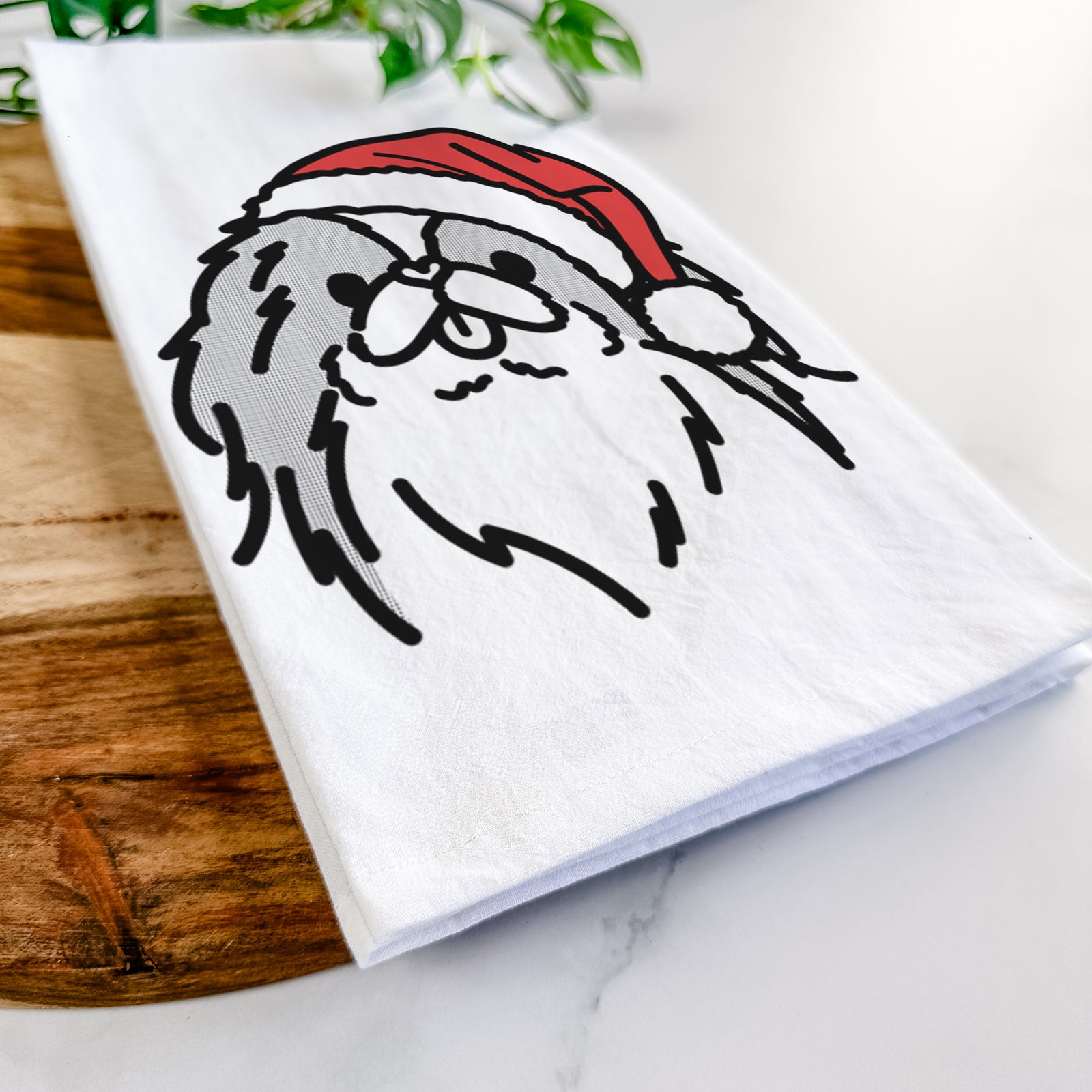 Jolly Japanese Chin - Macha - Tea Towel