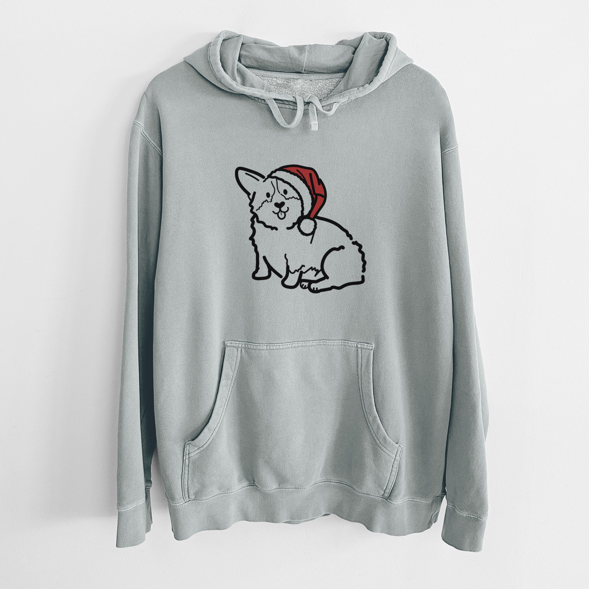 Jolly Pembroke Welsh Corgi - Millie - Unisex Pigment Dyed Hoodie