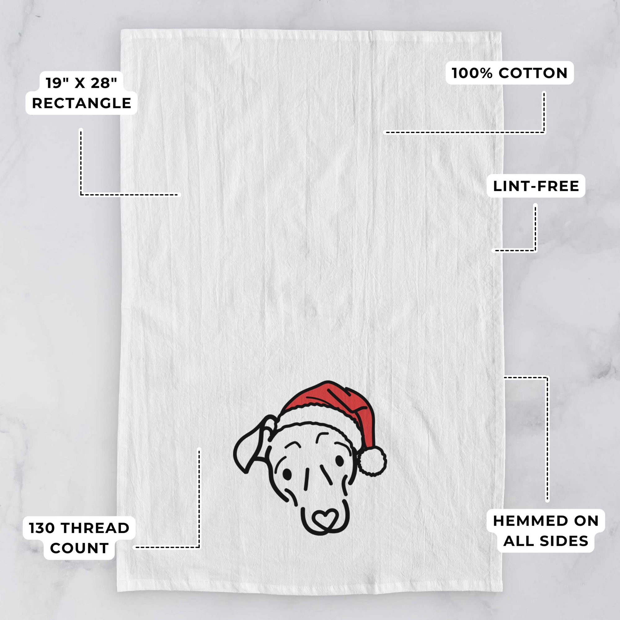 Jolly Mixed Breed - Millie - Tea Towel