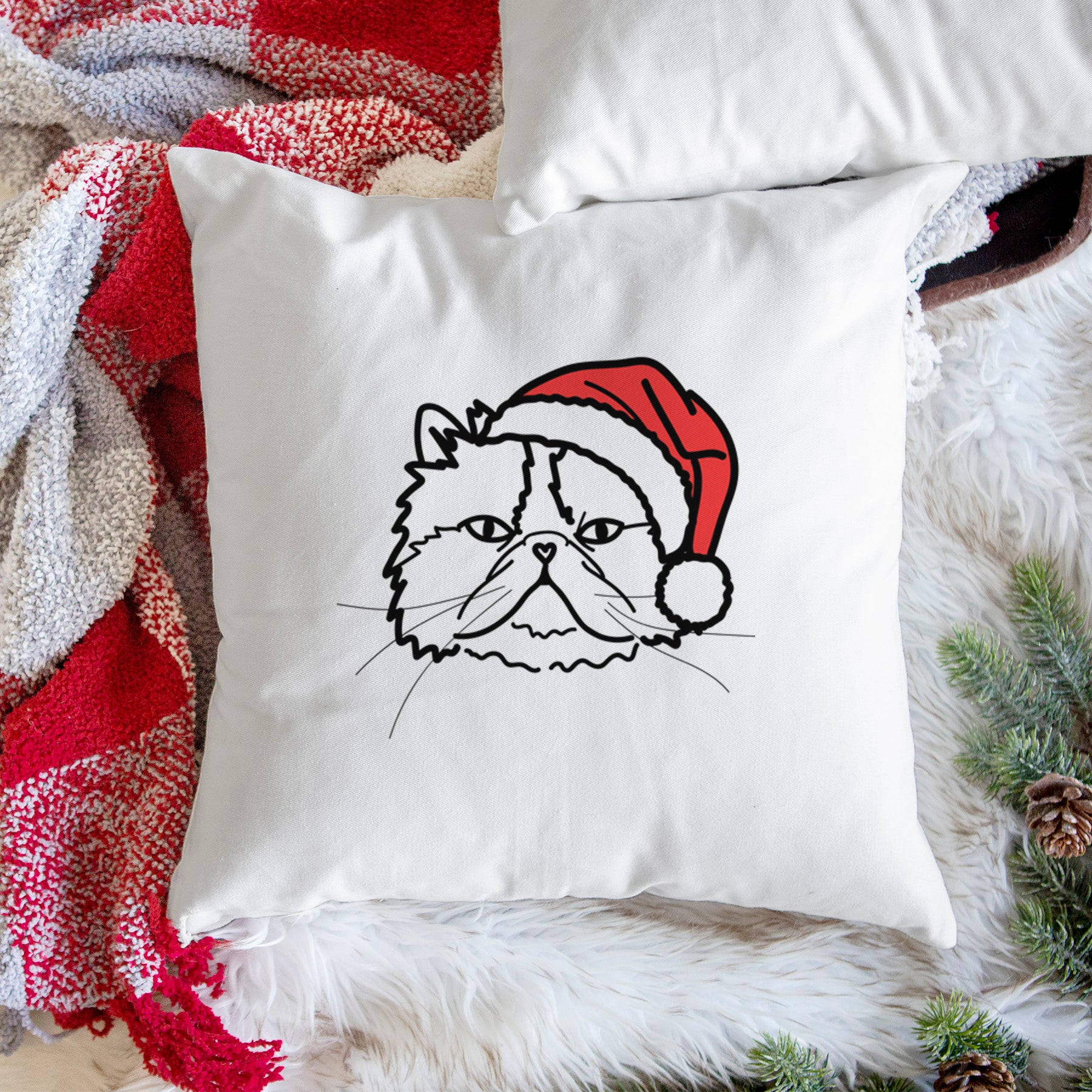 Love Always Persian Cat - Mila -  Throw Pillow Cover