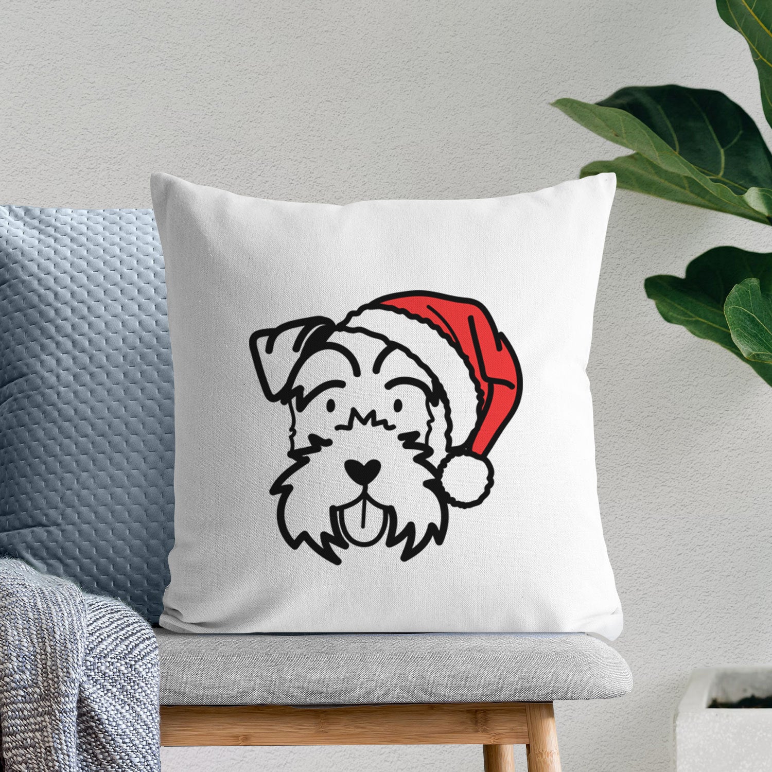 Love Always Miniature Schnauzer - Throw Pillow Cover