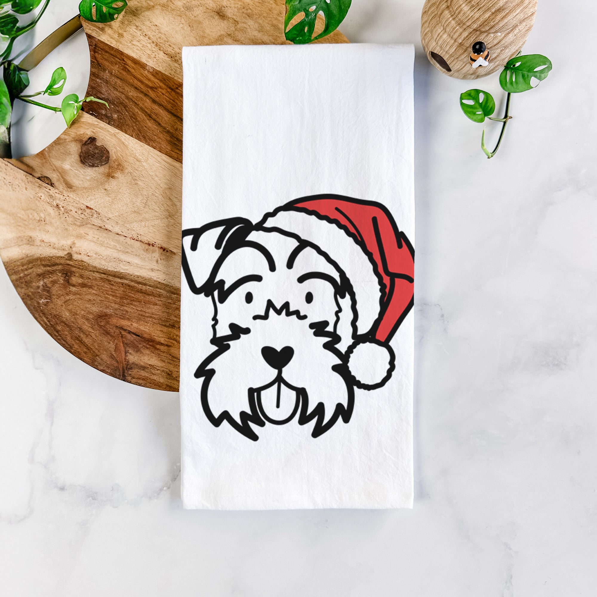 Jolly Miniature Schnauzer - Tea Towel