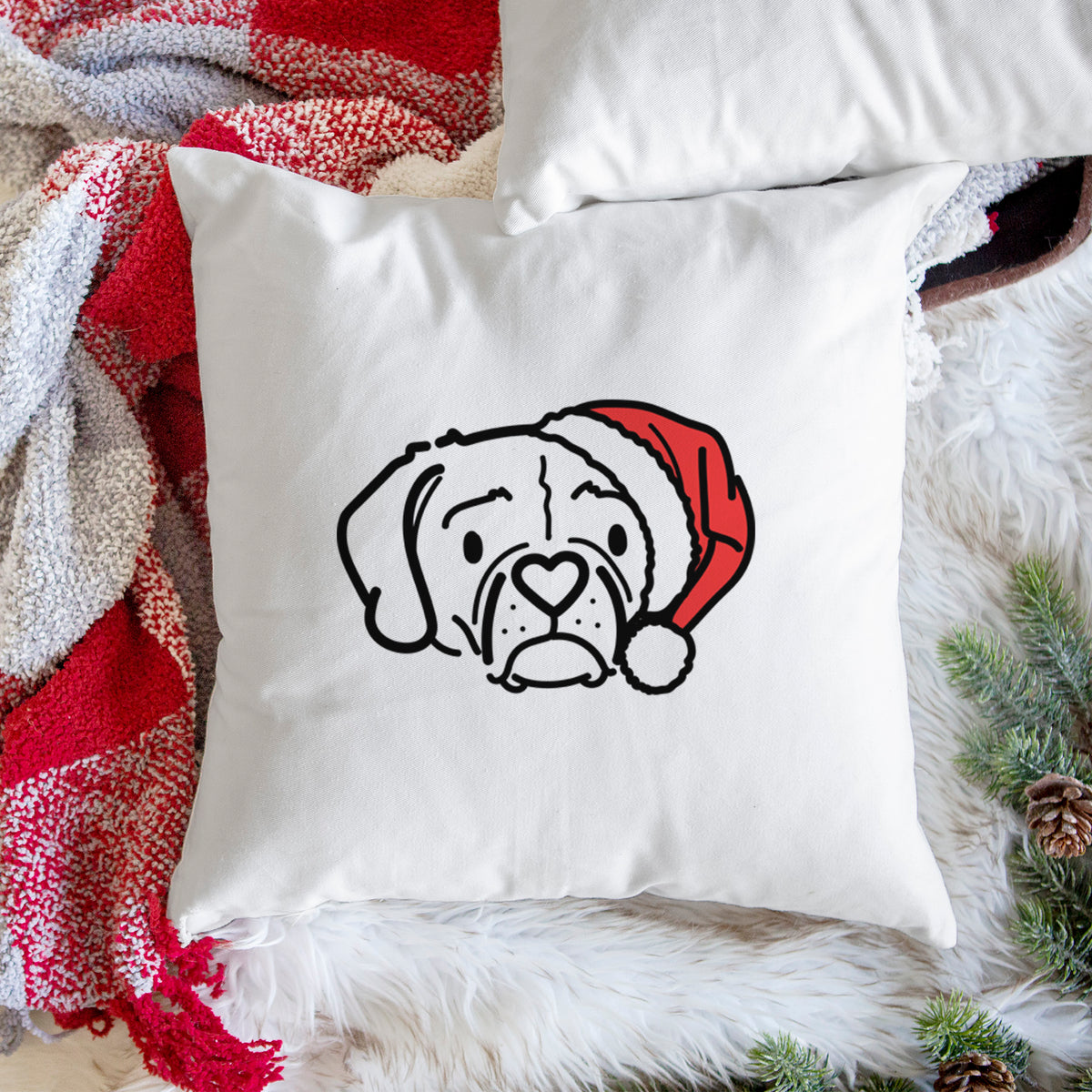 Love Always Puggle - Mitzi -  Throw Pillow Cover