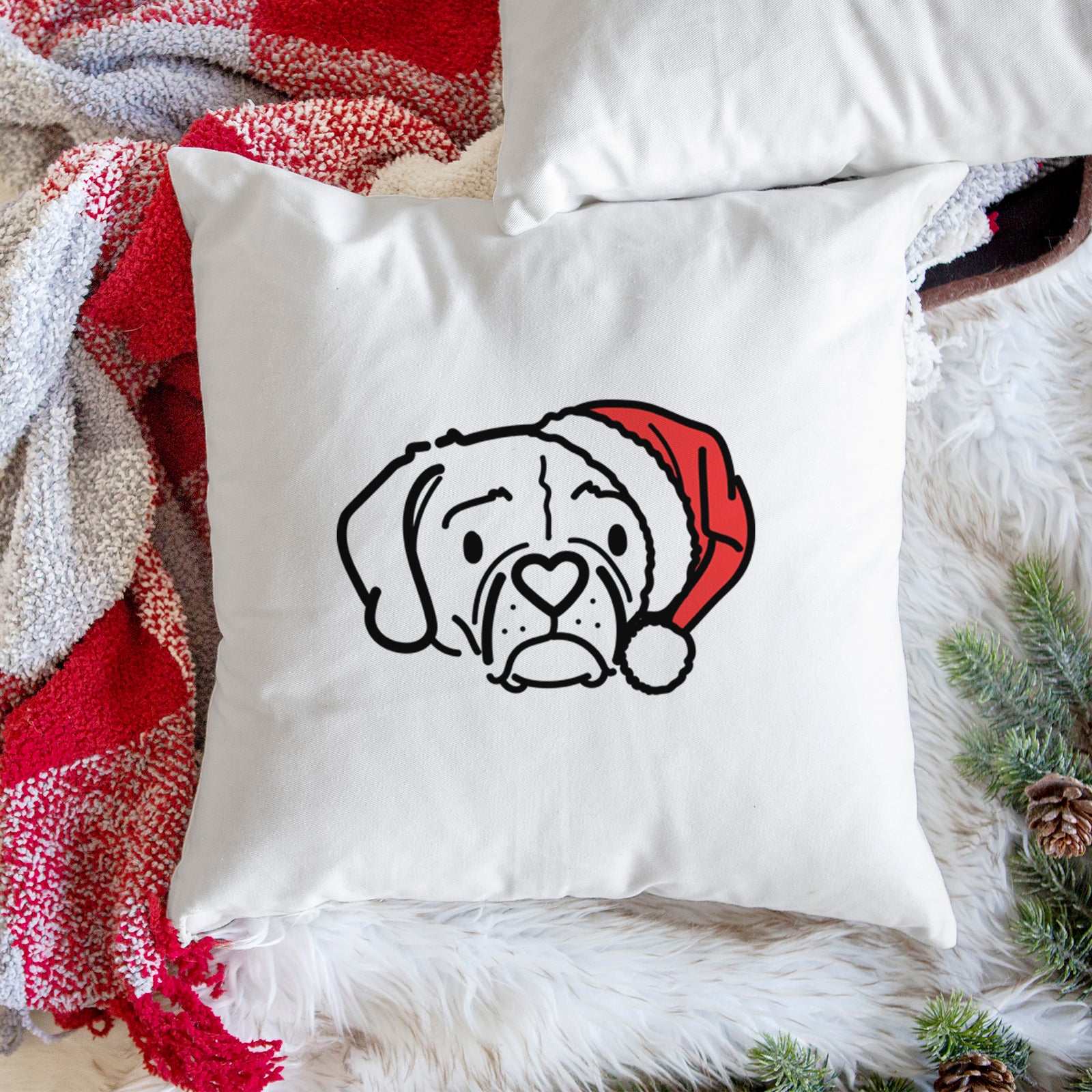 Love Always Puggle - Mitzi -  Throw Pillow Cover