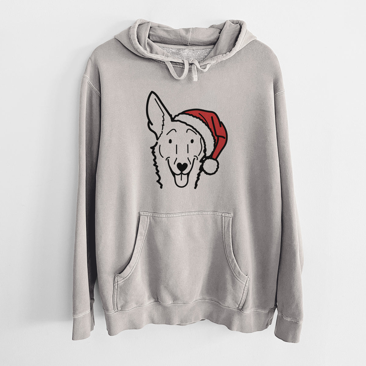 Jolly Carolina Dog - Mochi - Unisex Pigment Dyed Hoodie