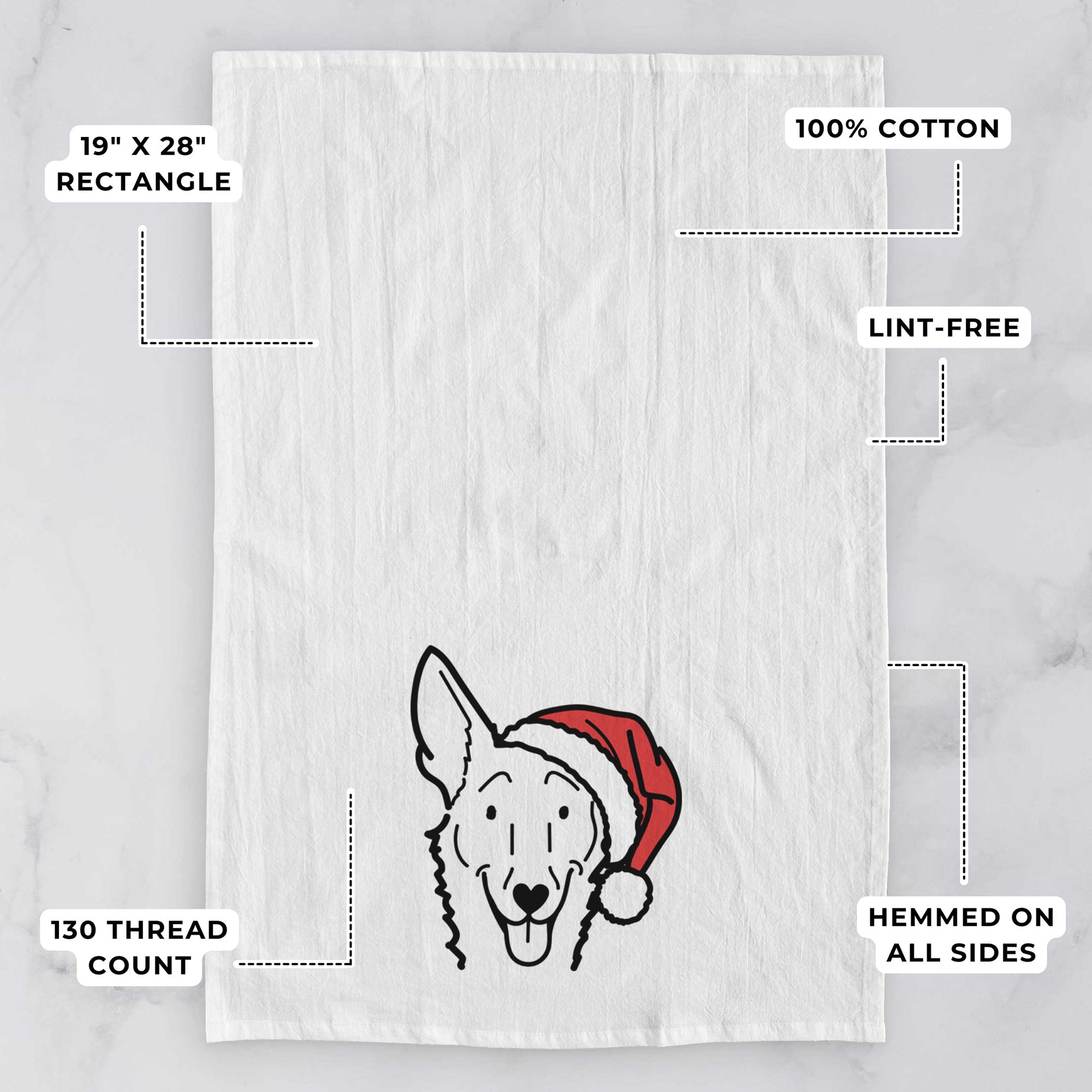 Jolly Carolina Dog - Mochi - Tea Towel