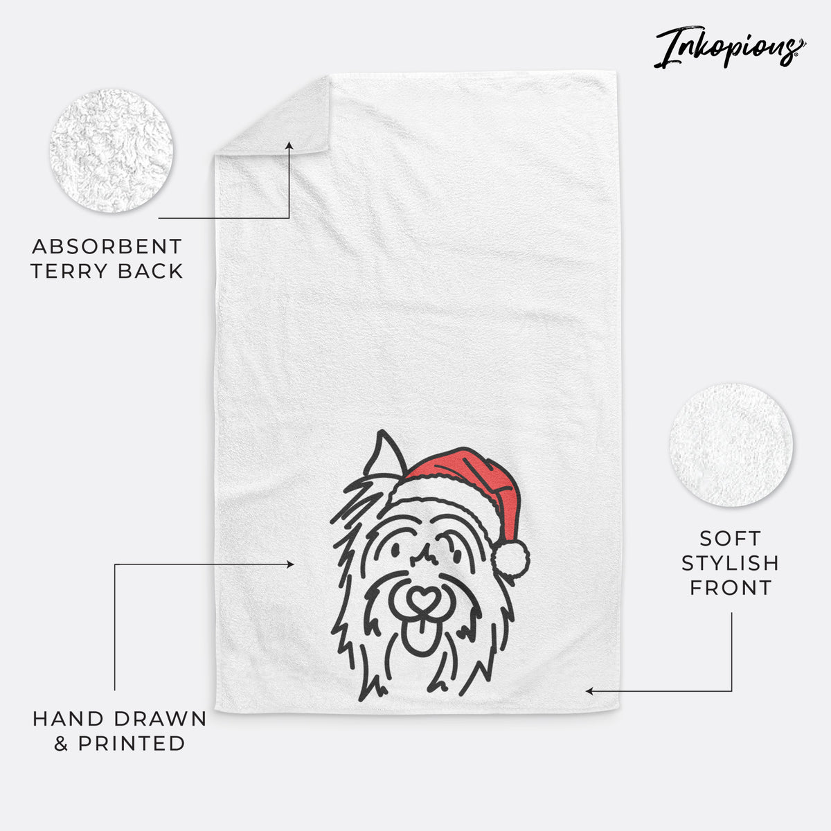 Jolly Silky Terrier - Monty - Hand Towel