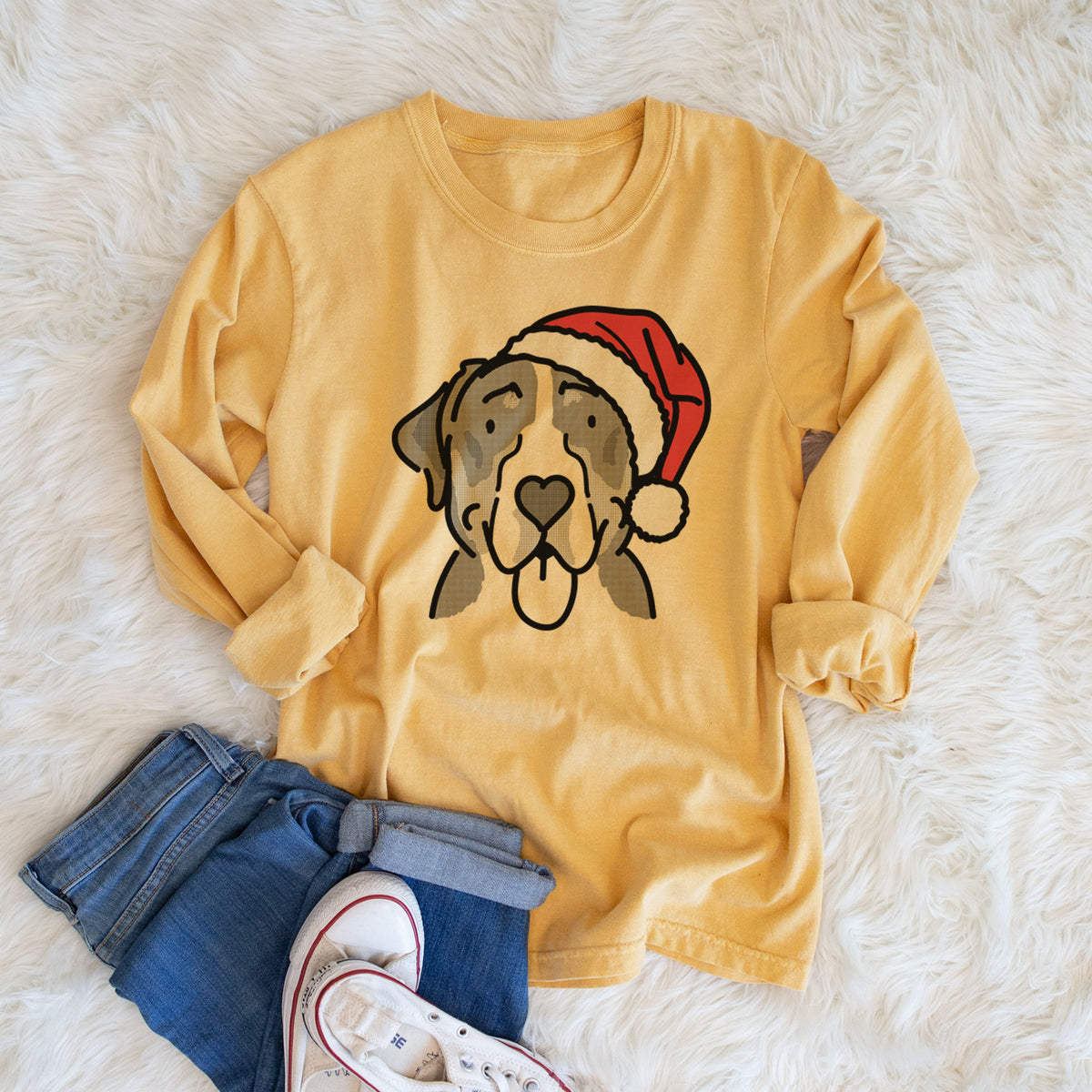 Jolly Greater Swiss Mountain Dog - Moose - Heavyweight 100% Cotton Long Sleeve
